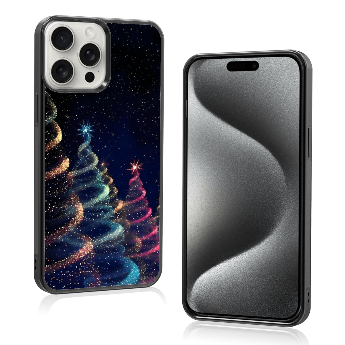 Cute Christmas Tree Bow Phone Case: Kawaii Winter Non-Slip Design Compatible with iPhone 13./14 Case for Women & Girl（14）