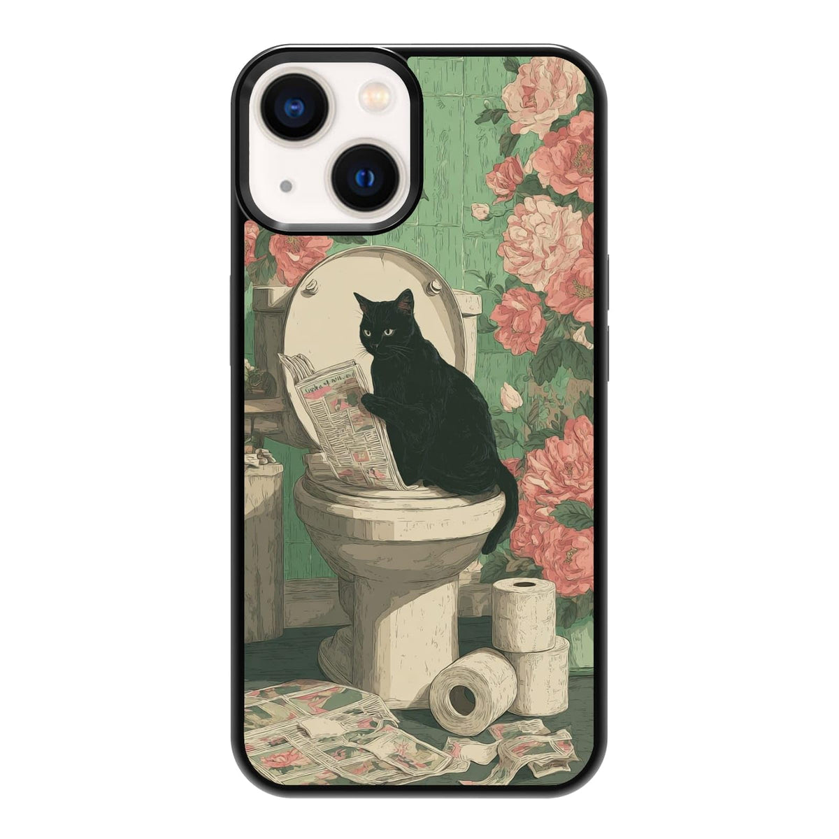 Vibrant Redwood Forest Path Wildflowers Nature Landscape Phone Case, Shockproof Protective Cover for iPhone 11 12 13 14 15 16 17 Pro Max Plus Mini XR 7 8 SE