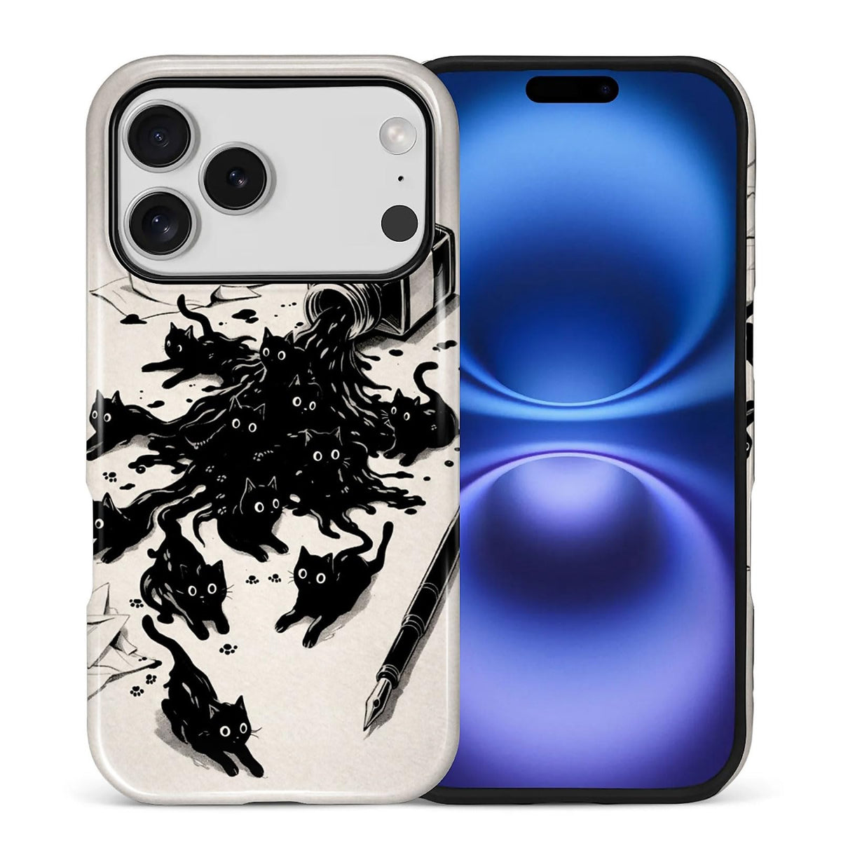 Case Compatible with iPhone 17 Pro,Double Layer Protection, Matte Finish, Anti-Drop and Anti-Fingerprint Armor -Yellow Striped Taco Vacation Sausage Dog Collage