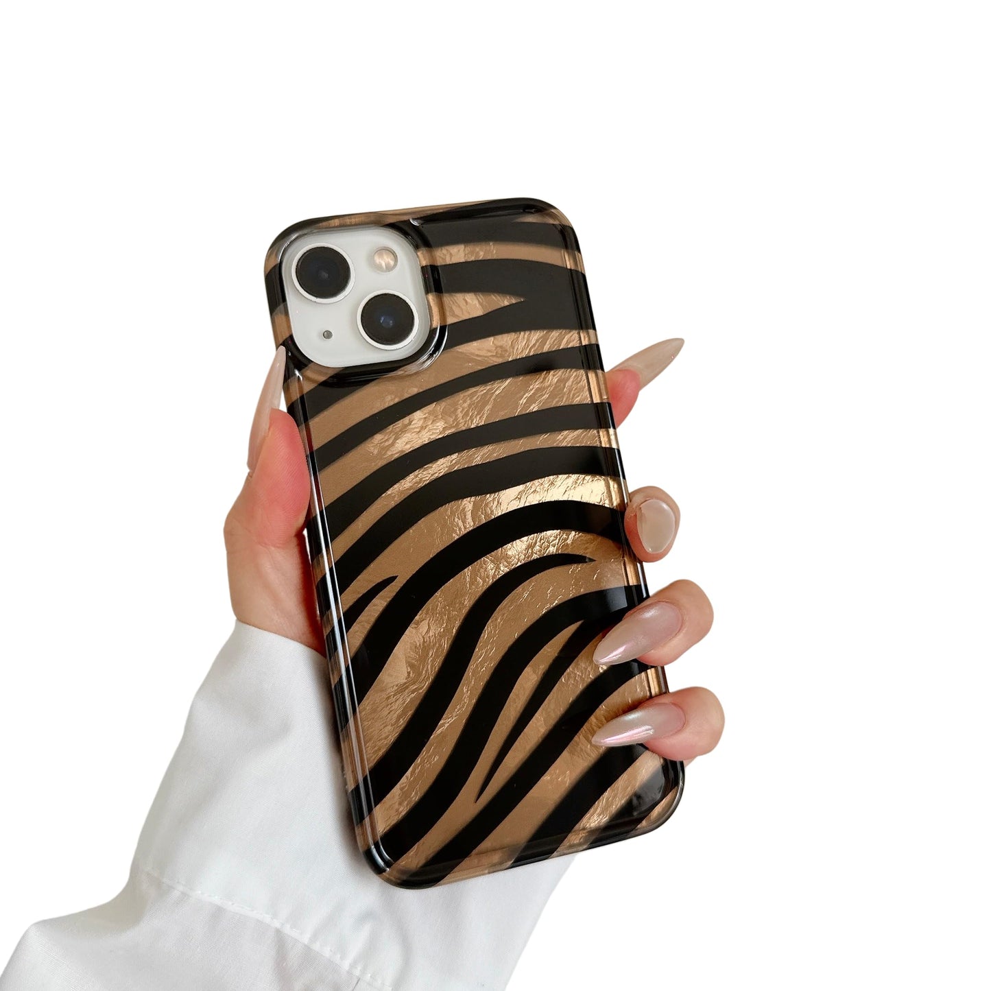 for iPhone 17 Pro Glitter Leopard Print Phone Case, Sparkly Cheetah Animal Pattern Clear Soft TPU Shockproof Protective Cover for Women Girls (Zebra Stripe, for iPhone 17 Pro)