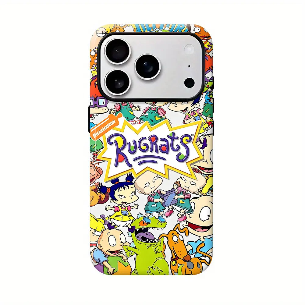 Cartoon Little Boy R-Rugrats Mobile Phone Case Compatible with iPhone 17 16 15 14 13 12 11 Pro Max Anti-Fall Transparent Soft Back Shockproof Silicone TPU Bumper Drop Protection Cellphone Cover
