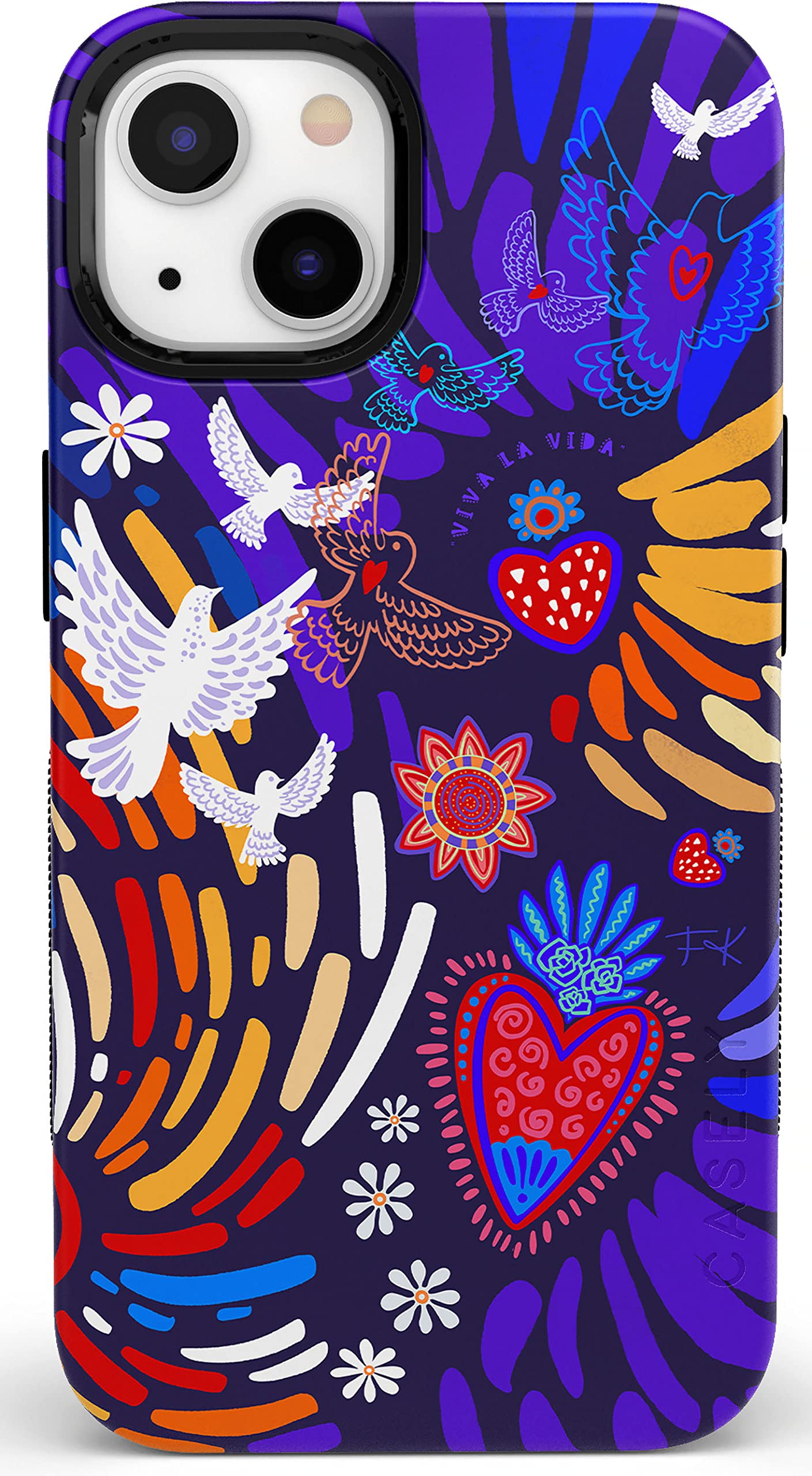 Casely iPhone 14 Case | Hanging Around | Potted Plants Floral | Bold Protective Design | Compatible with MagSafe