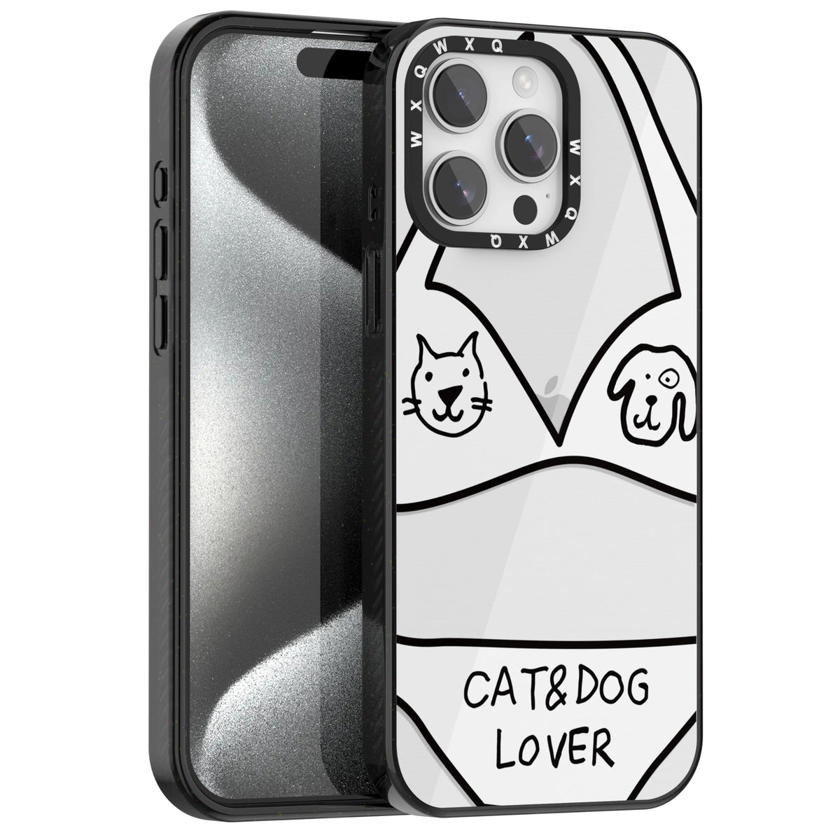 for iPhone 16 pro max Graffiti of Cartoon Animal Clear Phone Case | TPU+PC Premium Painted Anti-Drop Phone Case Superior Shock Absorption Military-Grade Drop Protection cover