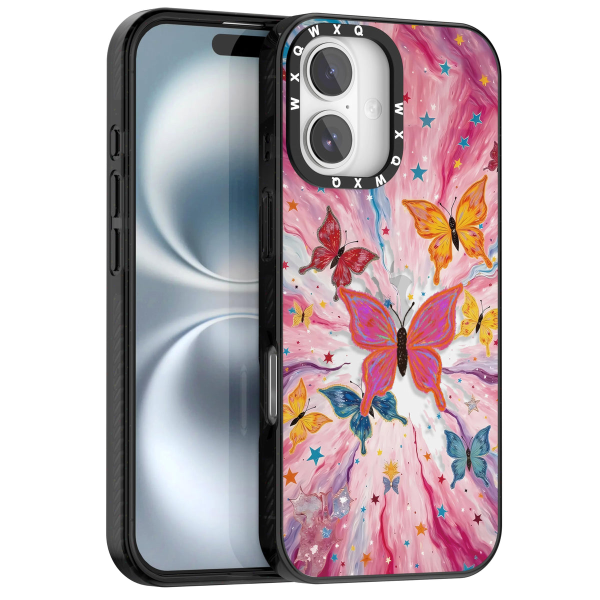 for iPhone 16 pro max Graffiti of Cartoon Animal Clear Phone Case | TPU+PC Premium Painted Anti-Drop Phone Case Superior Shock Absorption Military-Grade Drop Protection cover