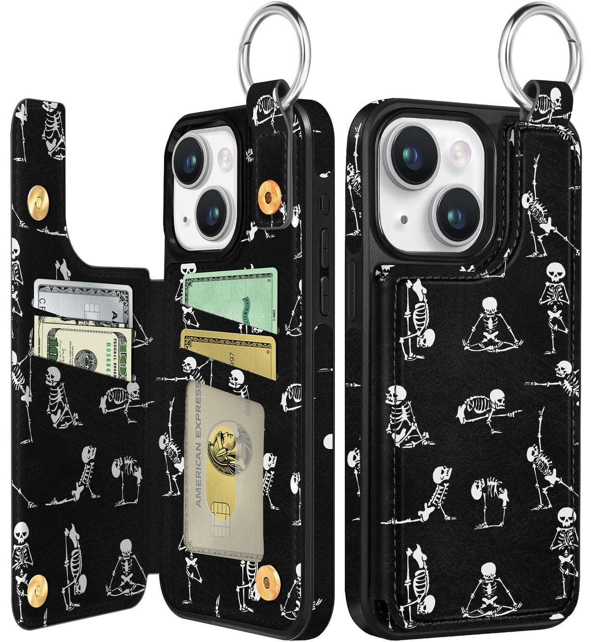 Shorogyt Compatible with iPhone 17 Pro Max Wallet Case with Card Holder - Cute Dog Lover Design Kickstand for Magnetic Clasp Back Flip Folio Leather Phone Covers for Women Men Girls