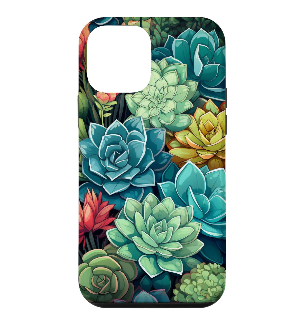 Succulent Plant Botanical Green Floral Pattern Flower Cactus Case for iPhone Air