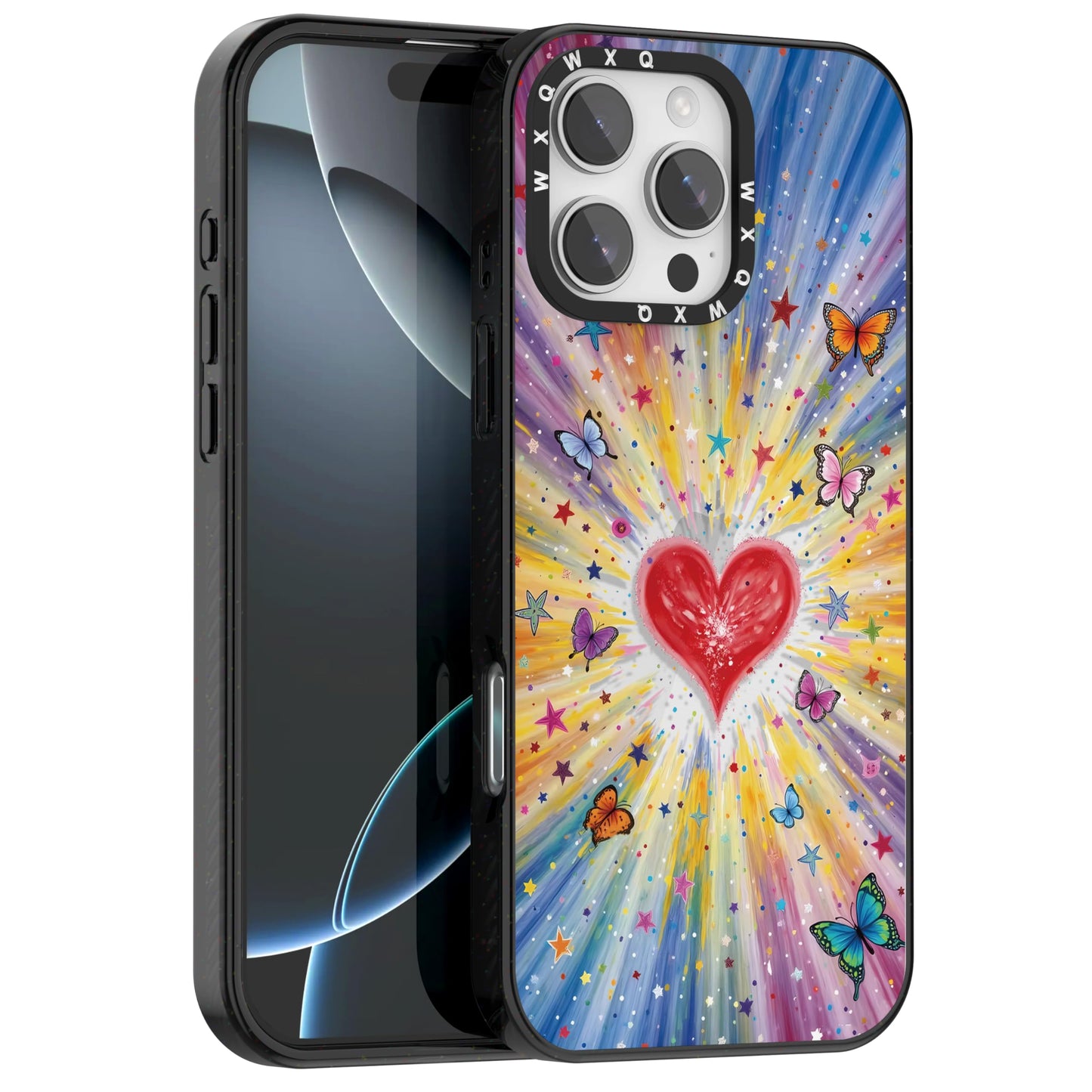 for iPhone 16 pro max Graffiti of Cartoon Animal Clear Phone Case | TPU+PC Premium Painted Anti-Drop Phone Case Superior Shock Absorption Military-Grade Drop Protection cover
