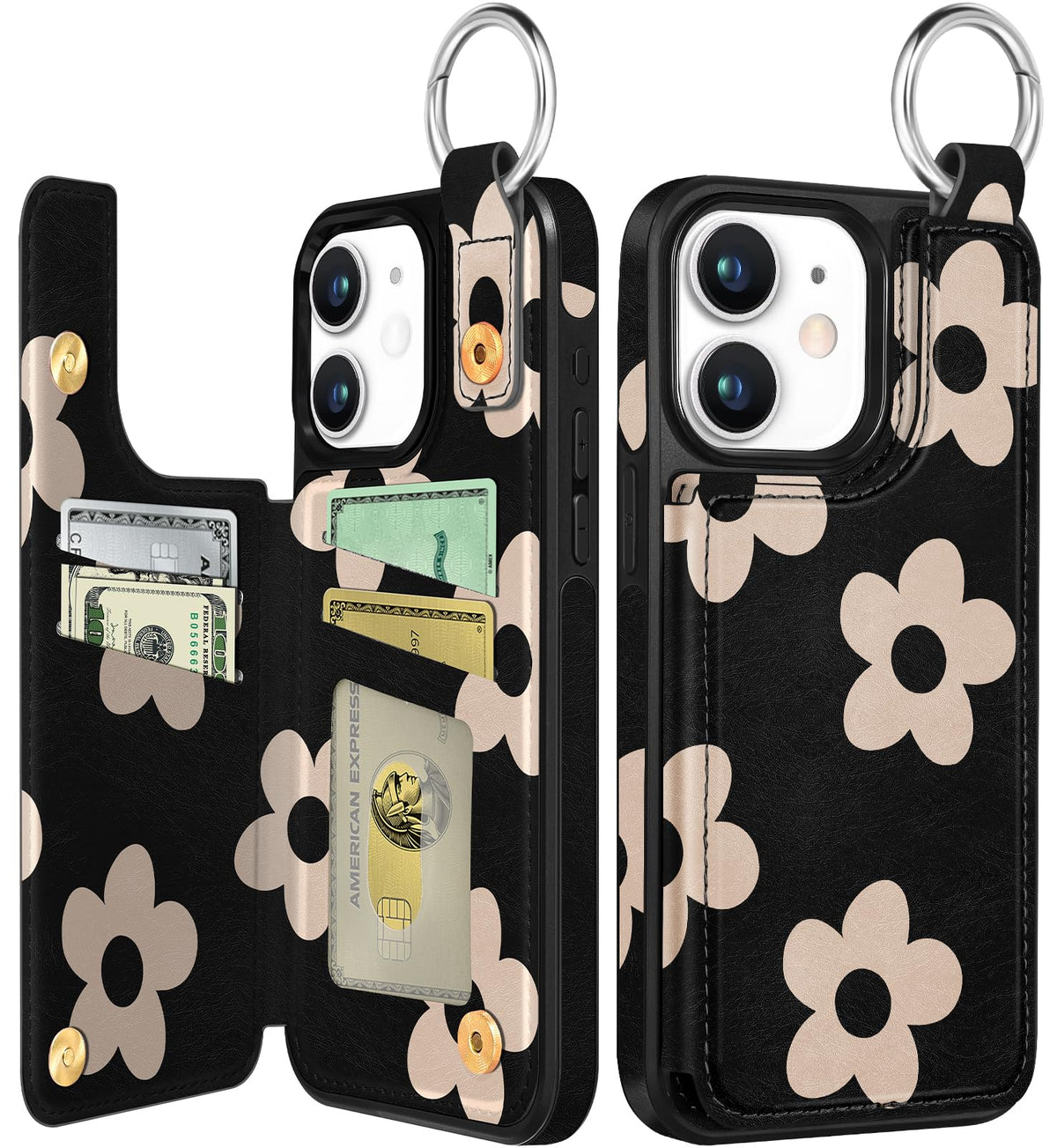 Shorogyt Compatible with iPhone 17 Pro Max Wallet Case with Card Holder - Cute Dog Lover Design Kickstand for Magnetic Clasp Back Flip Folio Leather Phone Covers for Women Men Girls