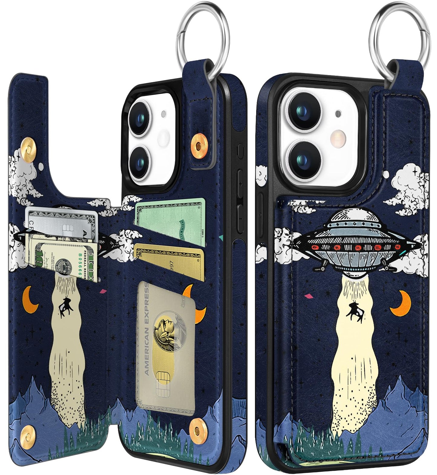 Shorogyt Compatible with iPhone 17 Pro Max Wallet Case with Card Holder - Cute Dog Lover Design Kickstand for Magnetic Clasp Back Flip Folio Leather Phone Covers for Women Men Girls