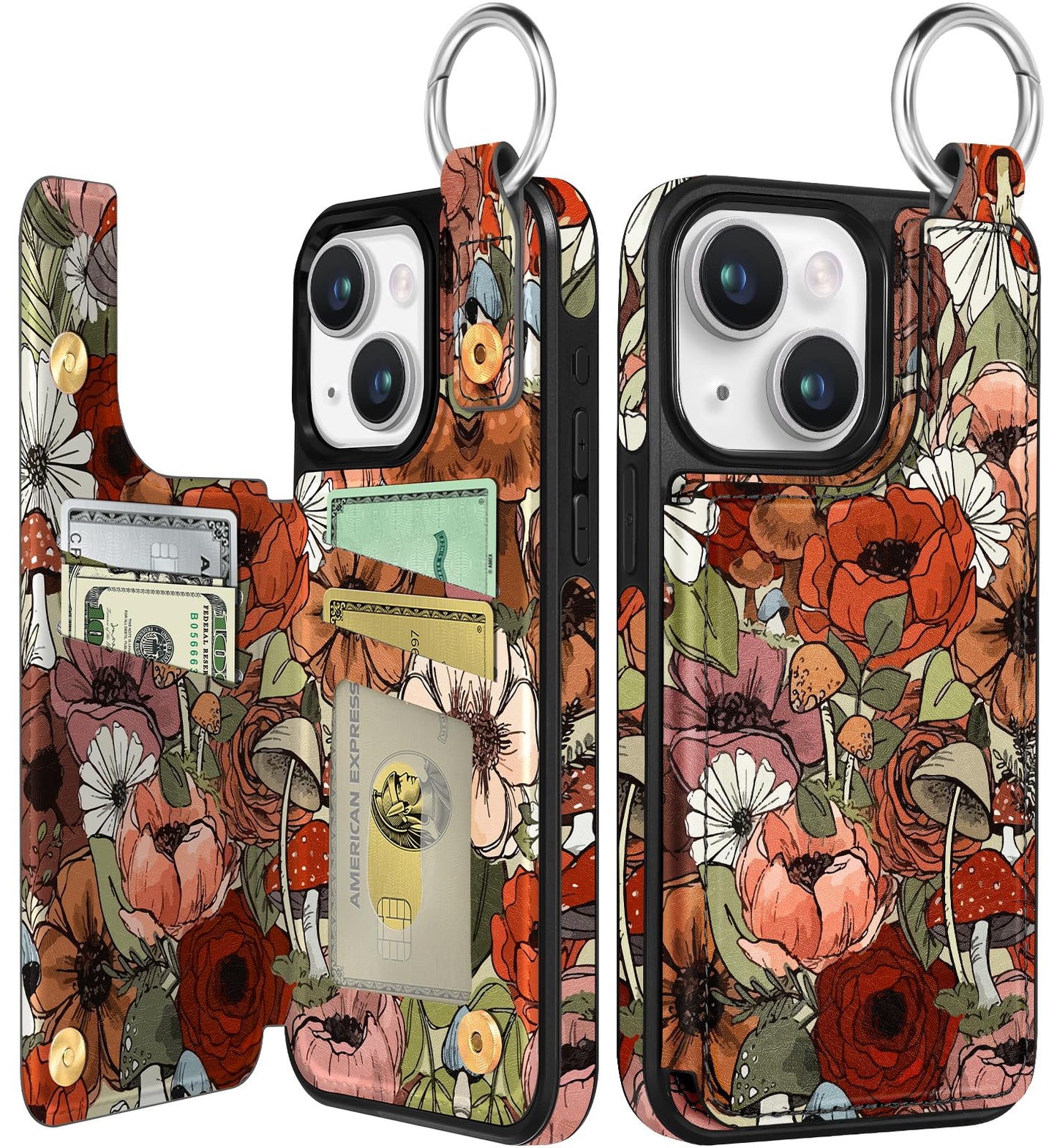 Shorogyt Compatible with iPhone 17 Pro Max Wallet Case with Card Holder - Cute Dog Lover Design Kickstand for Magnetic Clasp Back Flip Folio Leather Phone Covers for Women Men Girls