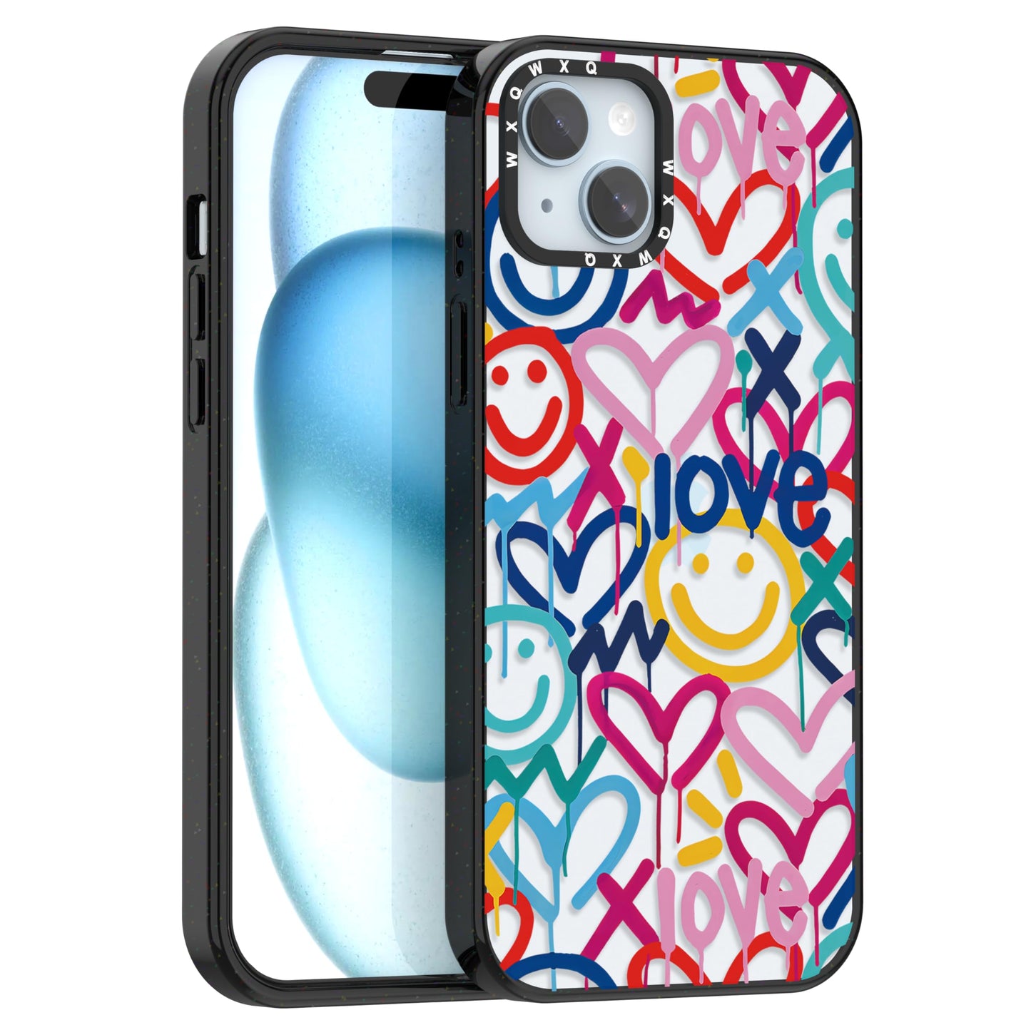 for iPhone 16 pro max Graffiti of Cartoon Animal Clear Phone Case | TPU+PC Premium Painted Anti-Drop Phone Case Superior Shock Absorption Military-Grade Drop Protection cover
