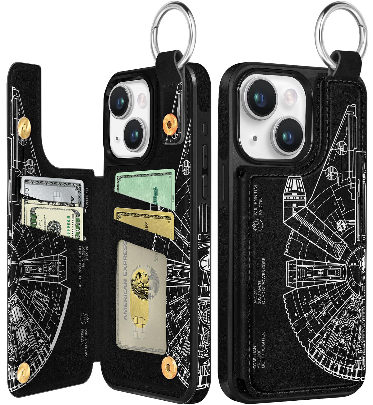 Shorogyt Compatible with iPhone 17 Pro Max Wallet Case with Card Holder - Cute Dog Lover Design Kickstand for Magnetic Clasp Back Flip Folio Leather Phone Covers for Women Men Girls