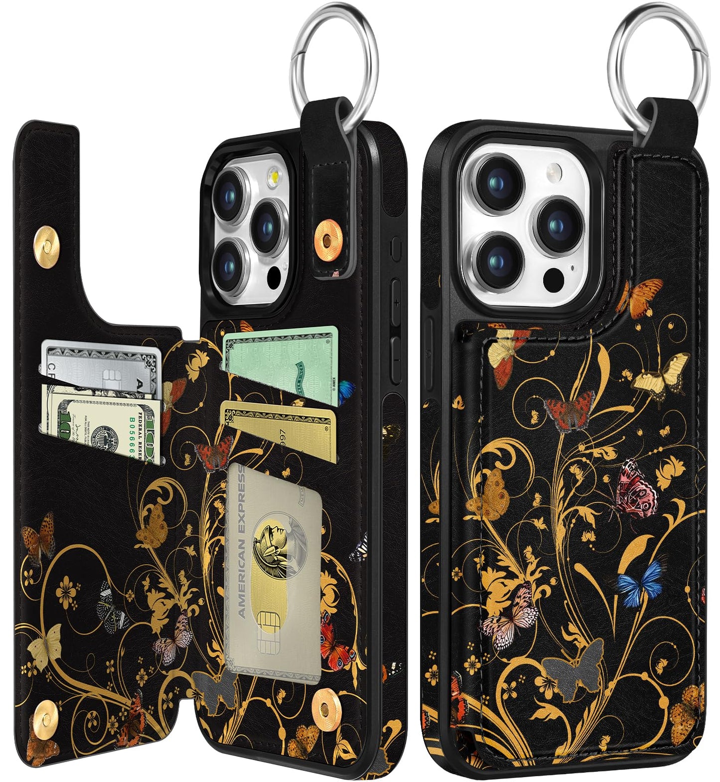 Shorogyt Compatible with iPhone 17 Pro Max Wallet Case with Card Holder - Cute Dog Lover Design Kickstand for Magnetic Clasp Back Flip Folio Leather Phone Covers for Women Men Girls