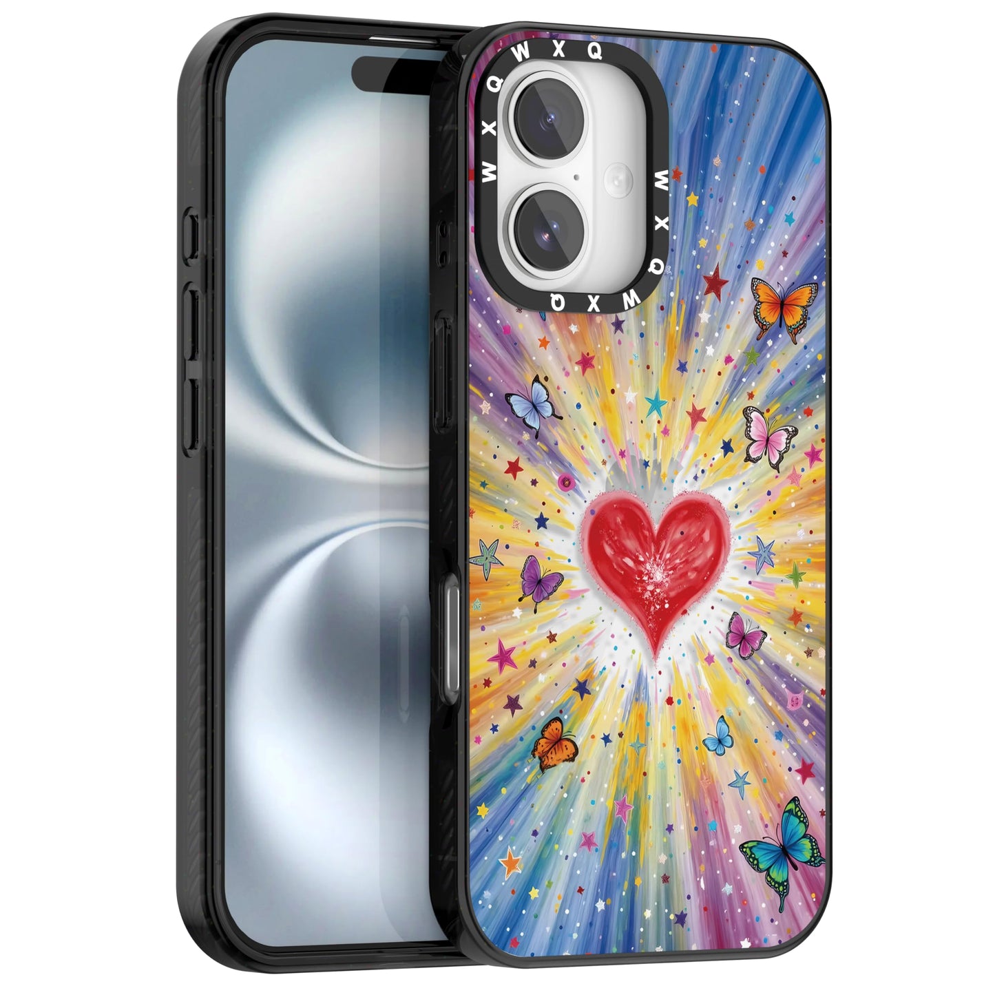 for iPhone 16 pro max Graffiti of Cartoon Animal Clear Phone Case | TPU+PC Premium Painted Anti-Drop Phone Case Superior Shock Absorption Military-Grade Drop Protection cover