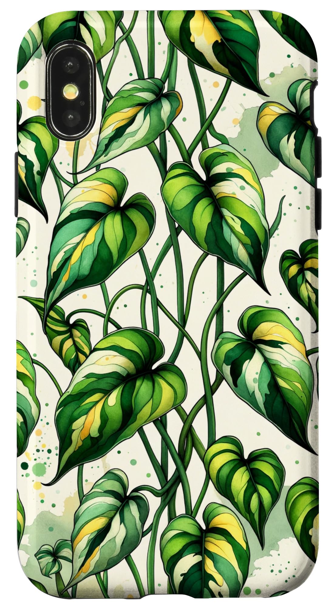 iPhone 14 Nature-Inspired Botanical Pothos House Plant Decorative Case