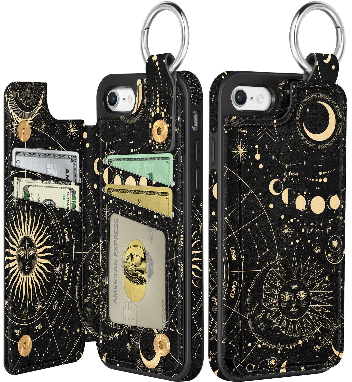 Shorogyt Compatible with iPhone 17 Pro Max Wallet Case with Card Holder - Cute Dog Lover Design Kickstand for Magnetic Clasp Back Flip Folio Leather Phone Covers for Women Men Girls