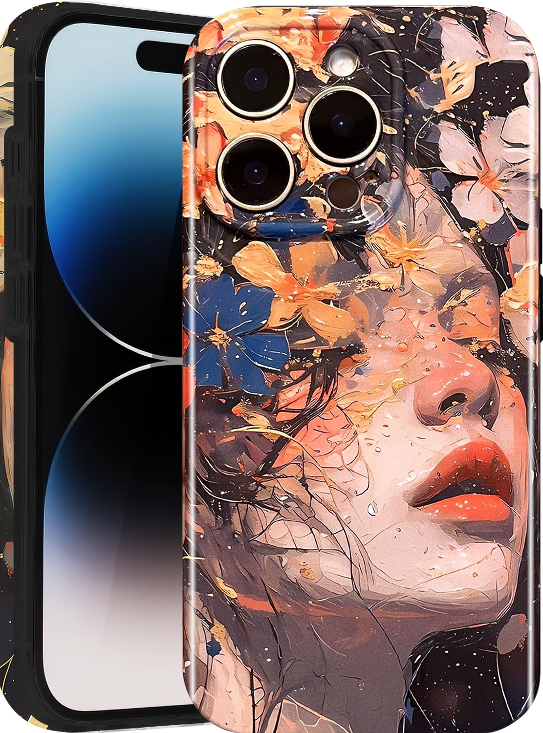 Compatible with iPhone 17 Case,with [Soft Slim][Camera Protection] Cute Fishing Cats Shiny Aesthetic Phone Cover Anti-Yellowing Shockproof Protective Cover for Women Girl