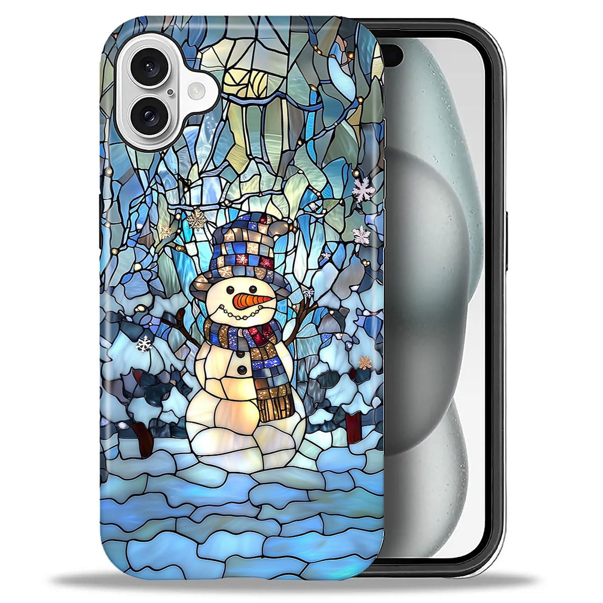 for iPhone 17 Case,Hybrid 2-Layer Hard Shell + Silicone Protective Case -Resistant Shockproof- Ally's Dog's Cute College Summer Flower Collage