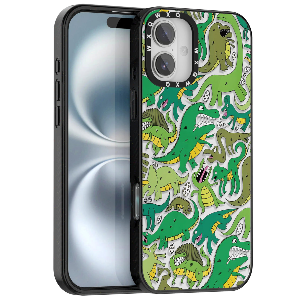 for iPhone 16 pro max Graffiti of Cartoon Animal Clear Phone Case | TPU+PC Premium Painted Anti-Drop Phone Case Superior Shock Absorption Military-Grade Drop Protection cover