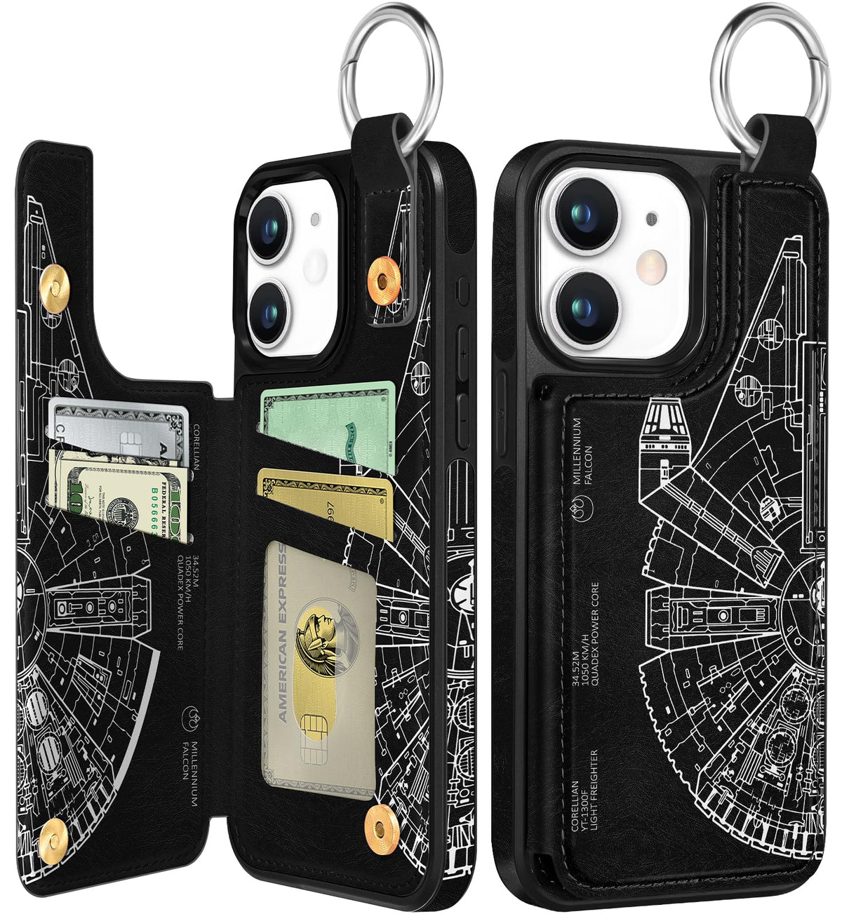 Shorogyt Compatible with iPhone 17 Pro Max Wallet Case with Card Holder - Cute Dog Lover Design Kickstand for Magnetic Clasp Back Flip Folio Leather Phone Covers for Women Men Girls