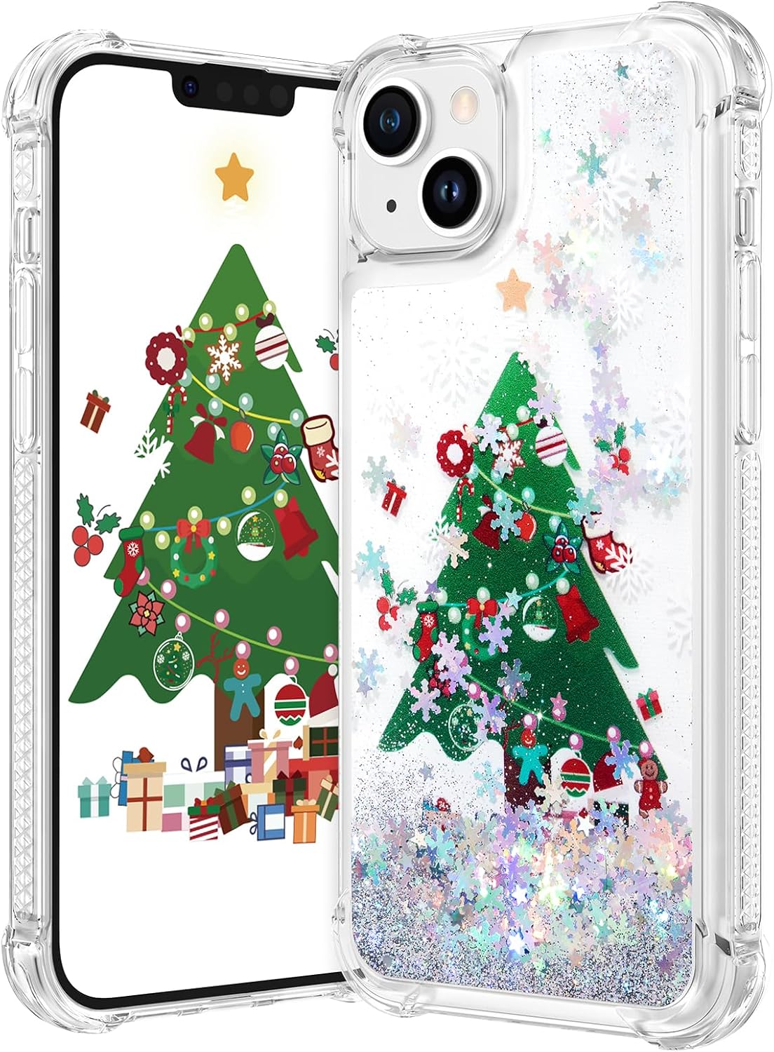 Maxdara for iPhone 13 iPhone 14 Cute Christmas Tree Case