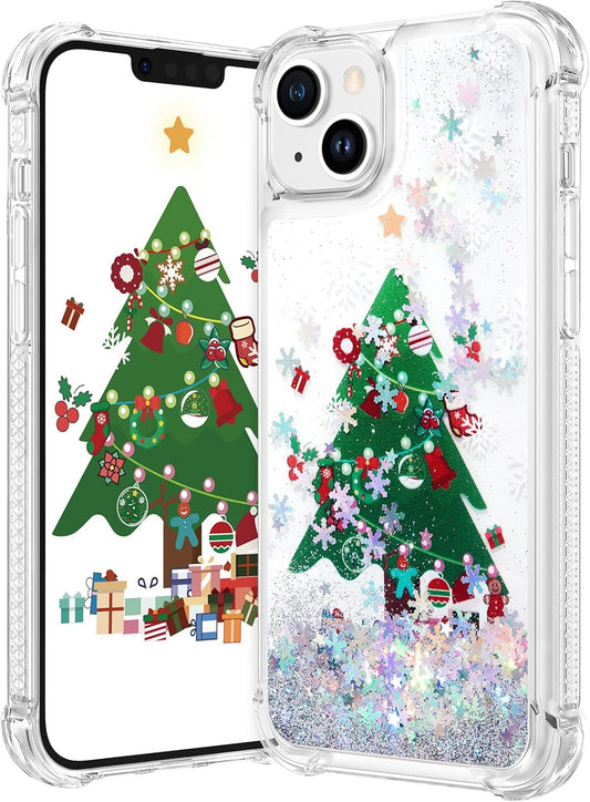 Maxdara for iPhone 13 iPhone 14 Cute Christmas Tree Case