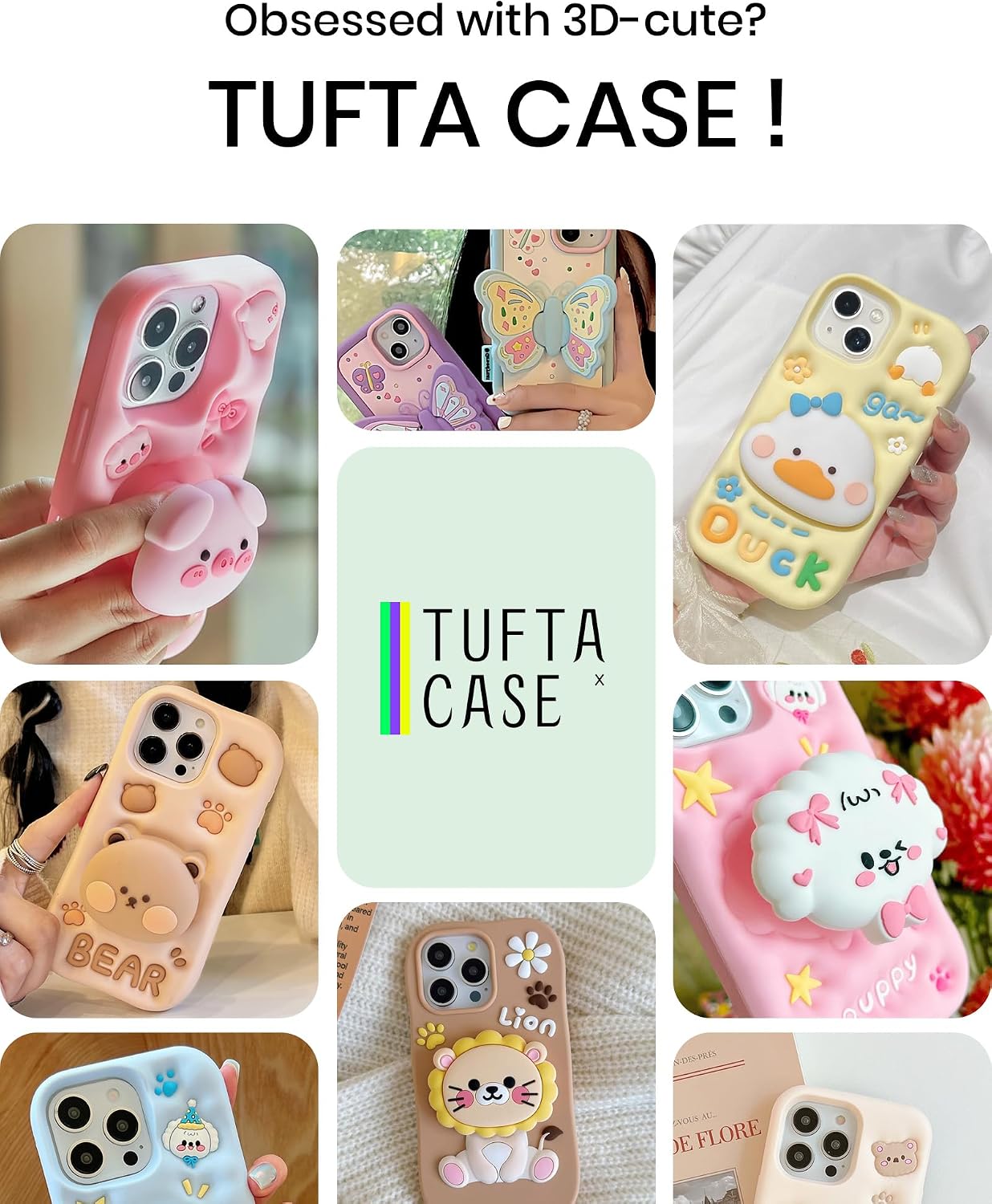 Kawaii 3D Teddy Bear Pop-Up Stand and Grip Phone Case for Samsung Galaxy S25 Ultra, Cute Cartoon Animal Phone Cover for Girls, Boys, Kids, Teens, and Womens