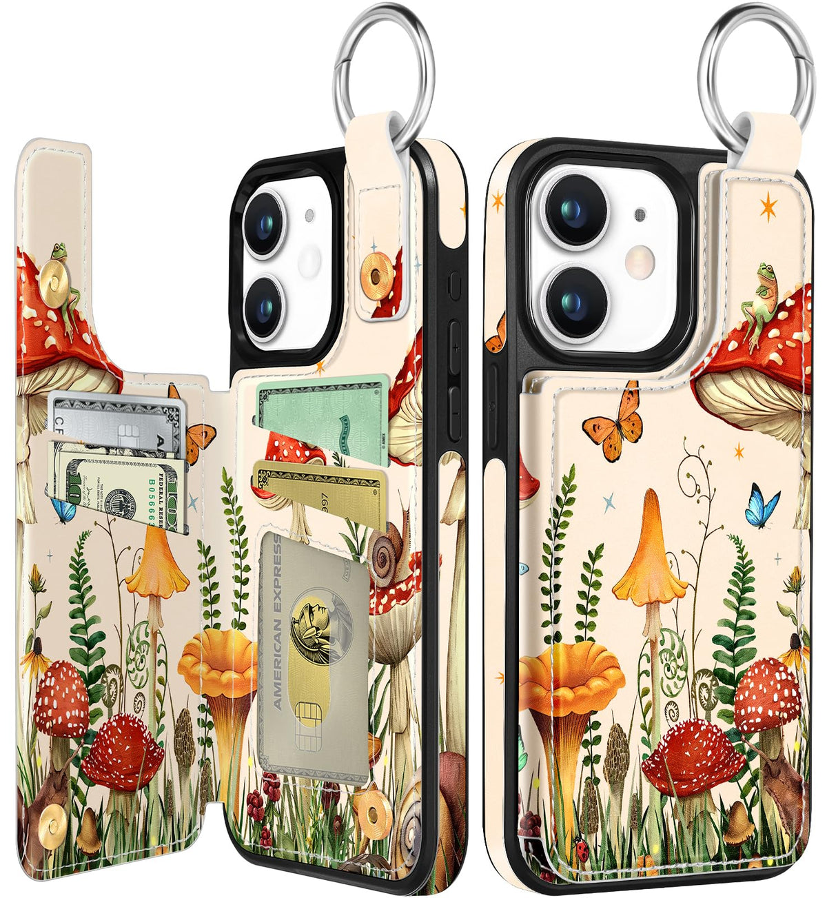 Shorogyt Compatible with iPhone 17 Pro Max Wallet Case with Card Holder - Cute Dog Lover Design Kickstand for Magnetic Clasp Back Flip Folio Leather Phone Covers for Women Men Girls