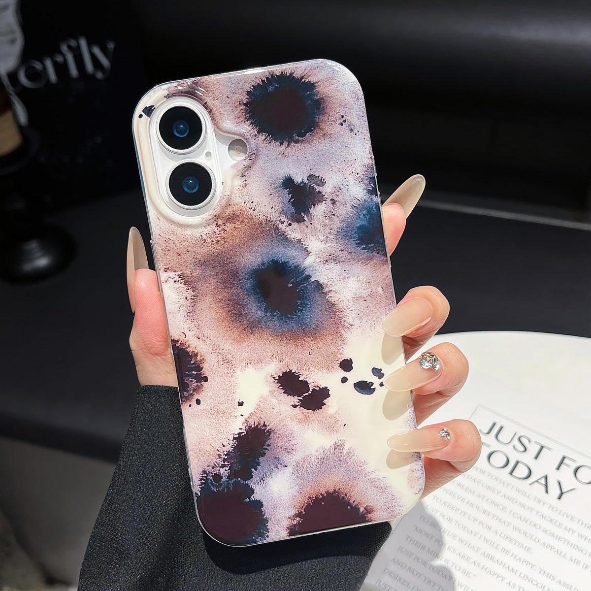 ZTOFERA Cute Aesthetic Case for iPhone 16-Christmas | Drop Protection/Slim and Glossy/Soft TPU Shockproof Phone Cover for Women Girls