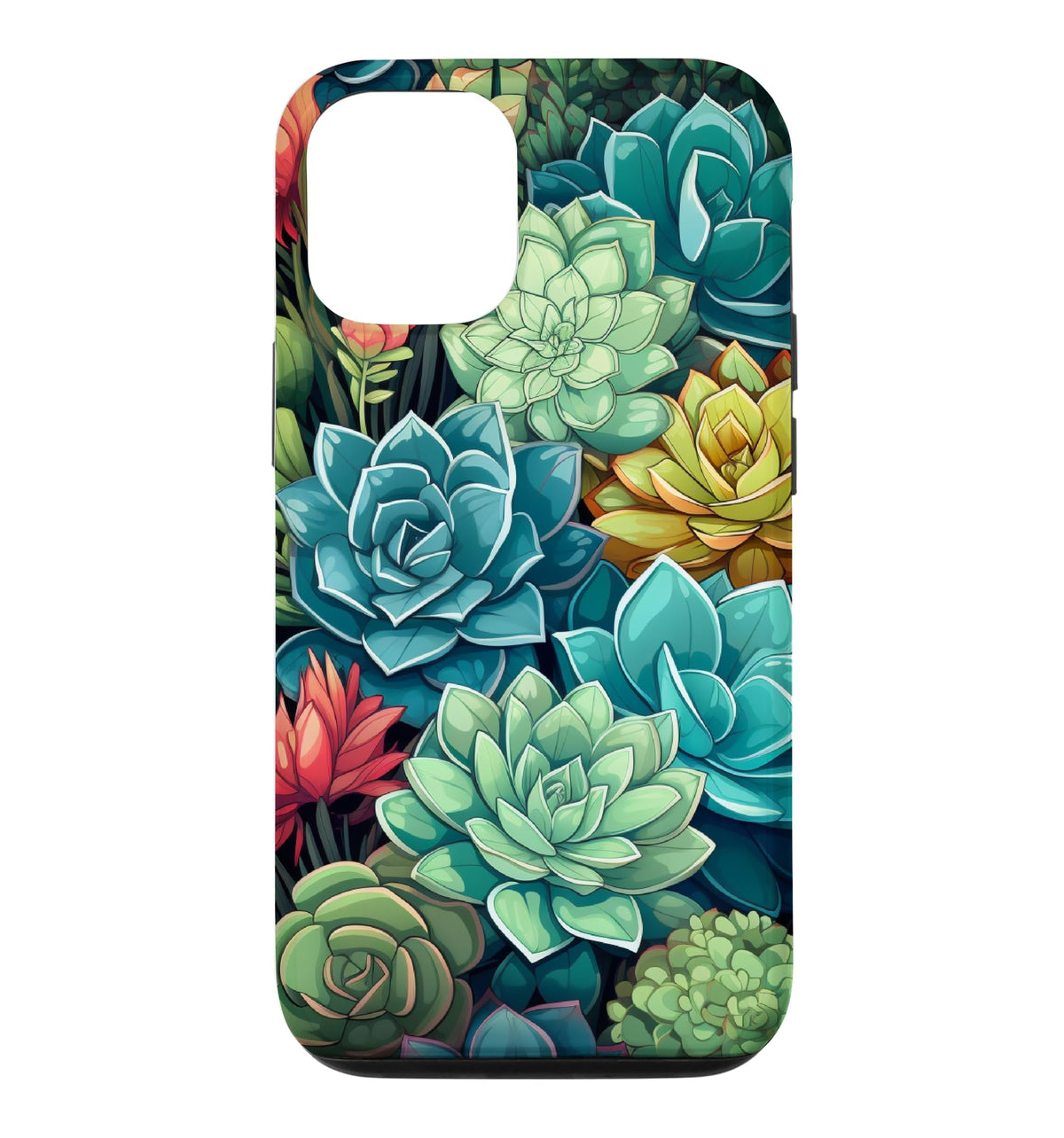 Succulent Plant Botanical Green Floral Pattern Flower Cactus Case for iPhone Air