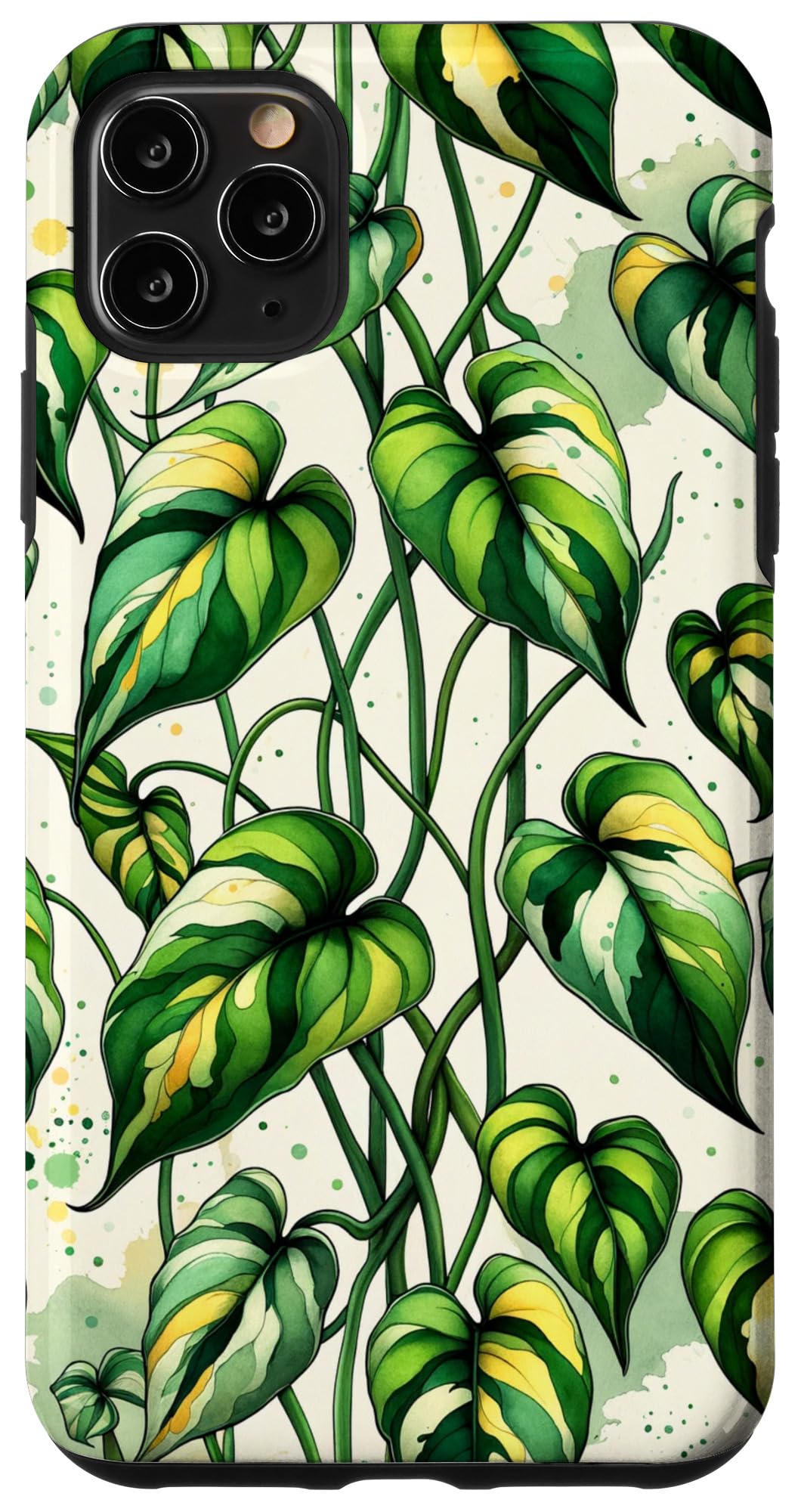 iPhone 14 Nature-Inspired Botanical Pothos House Plant Decorative Case
