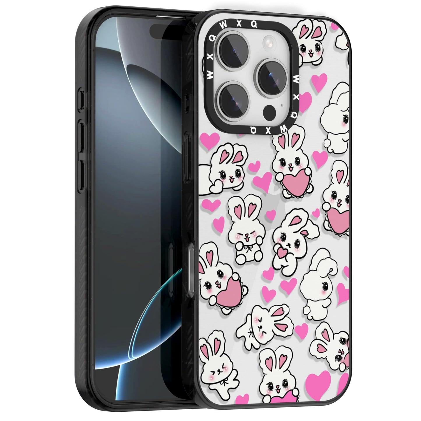 for iPhone 16 pro max Graffiti of Cartoon Animal Clear Phone Case | TPU+PC Premium Painted Anti-Drop Phone Case Superior Shock Absorption Military-Grade Drop Protection cover