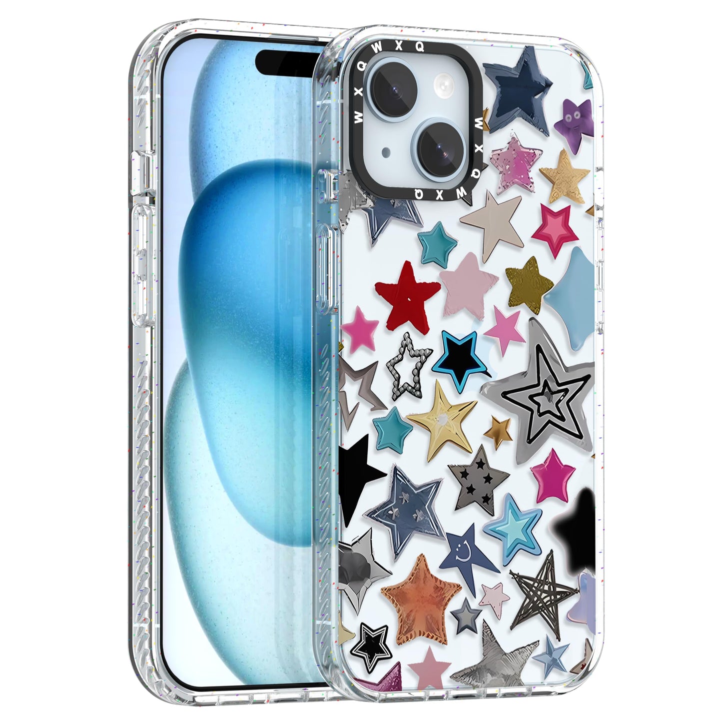 for iPhone 16 pro max Graffiti of Cartoon Animal Clear Phone Case | TPU+PC Premium Painted Anti-Drop Phone Case Superior Shock Absorption Military-Grade Drop Protection cover