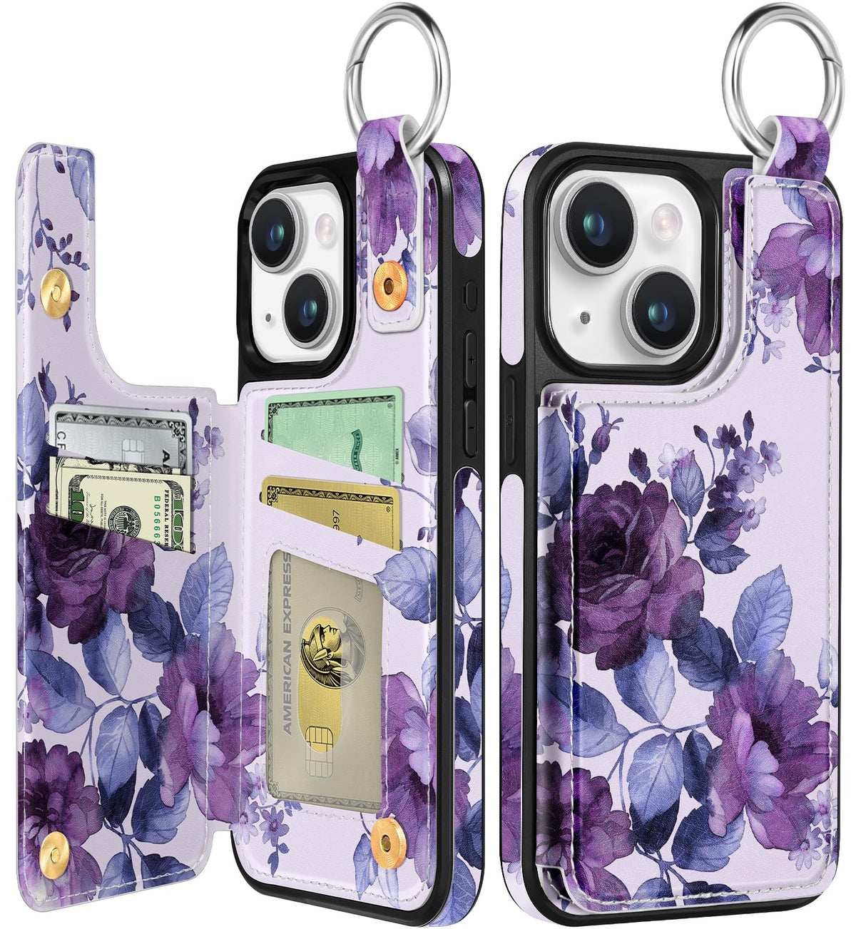 Shorogyt Compatible with iPhone 17 Pro Max Wallet Case with Card Holder - Cute Dog Lover Design Kickstand for Magnetic Clasp Back Flip Folio Leather Phone Covers for Women Men Girls