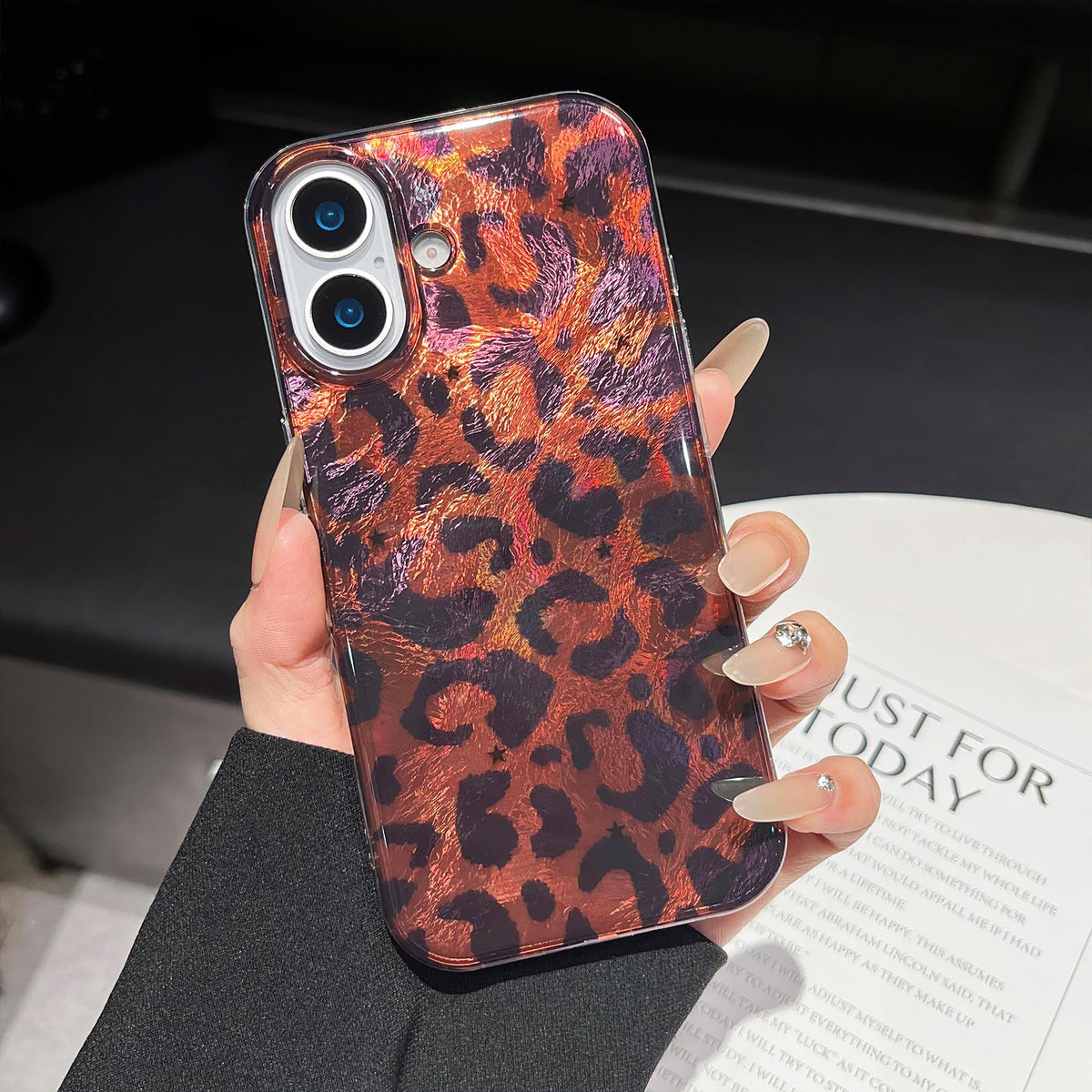 ZTOFERA Cute Aesthetic Case for iPhone 16-Christmas | Drop Protection/Slim and Glossy/Soft TPU Shockproof Phone Cover for Women Girls