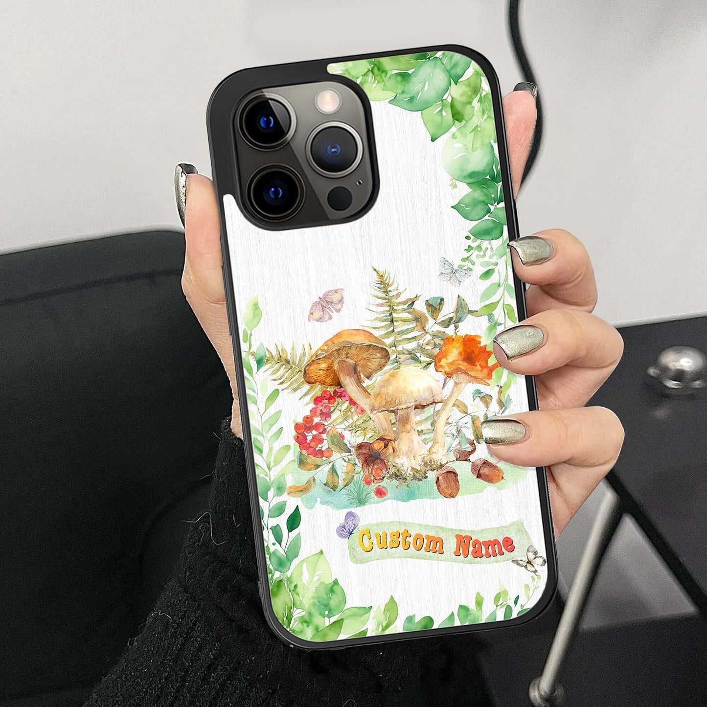 Custom Name Phone Cases for Plant LoverKawaii Wildland Shockproof Cover Case for iPhone 11 12 13 14 15 16 17 Pro Max Plus Mini Xr Xs| for Samsung S20 S21 S22 S23 S24 S25 S26 Ultra Plus FE