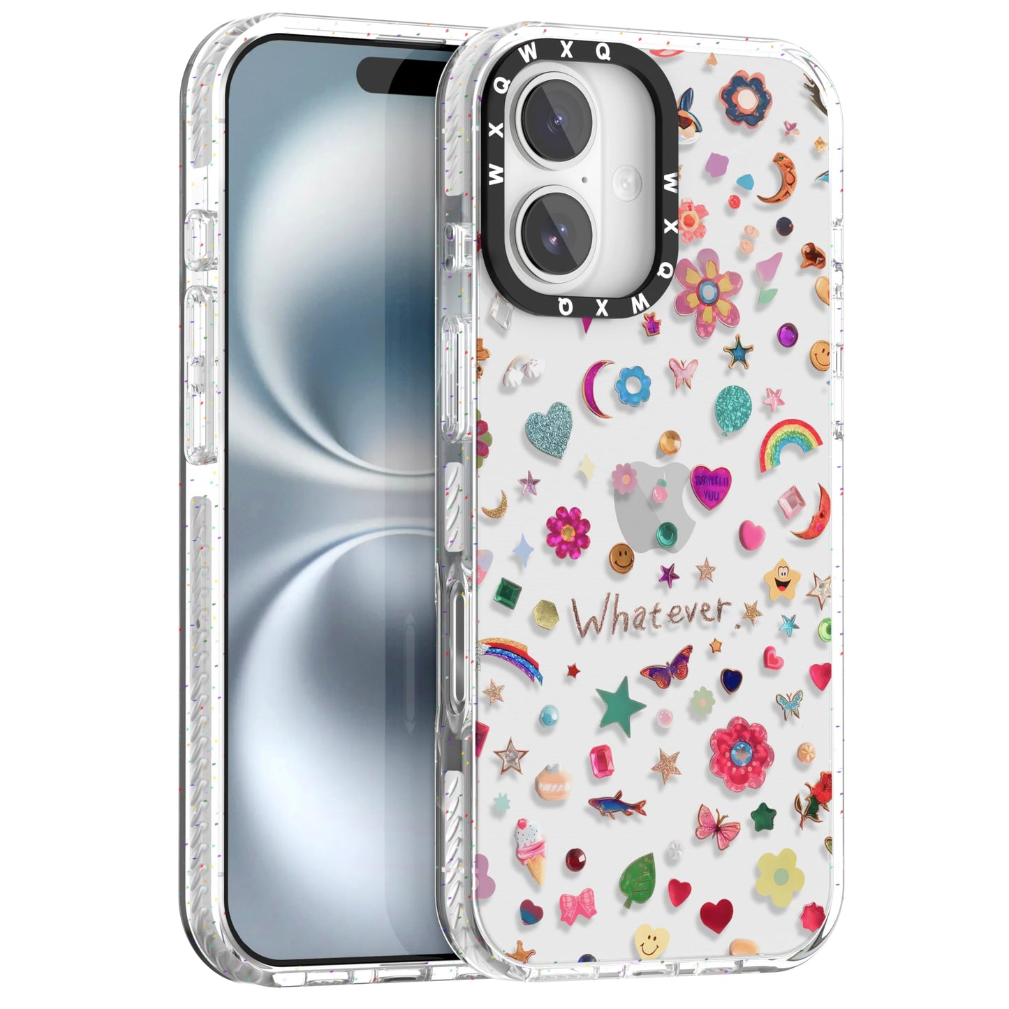 for iPhone 16 pro max Graffiti of Cartoon Animal Clear Phone Case | TPU+PC Premium Painted Anti-Drop Phone Case Superior Shock Absorption Military-Grade Drop Protection cover