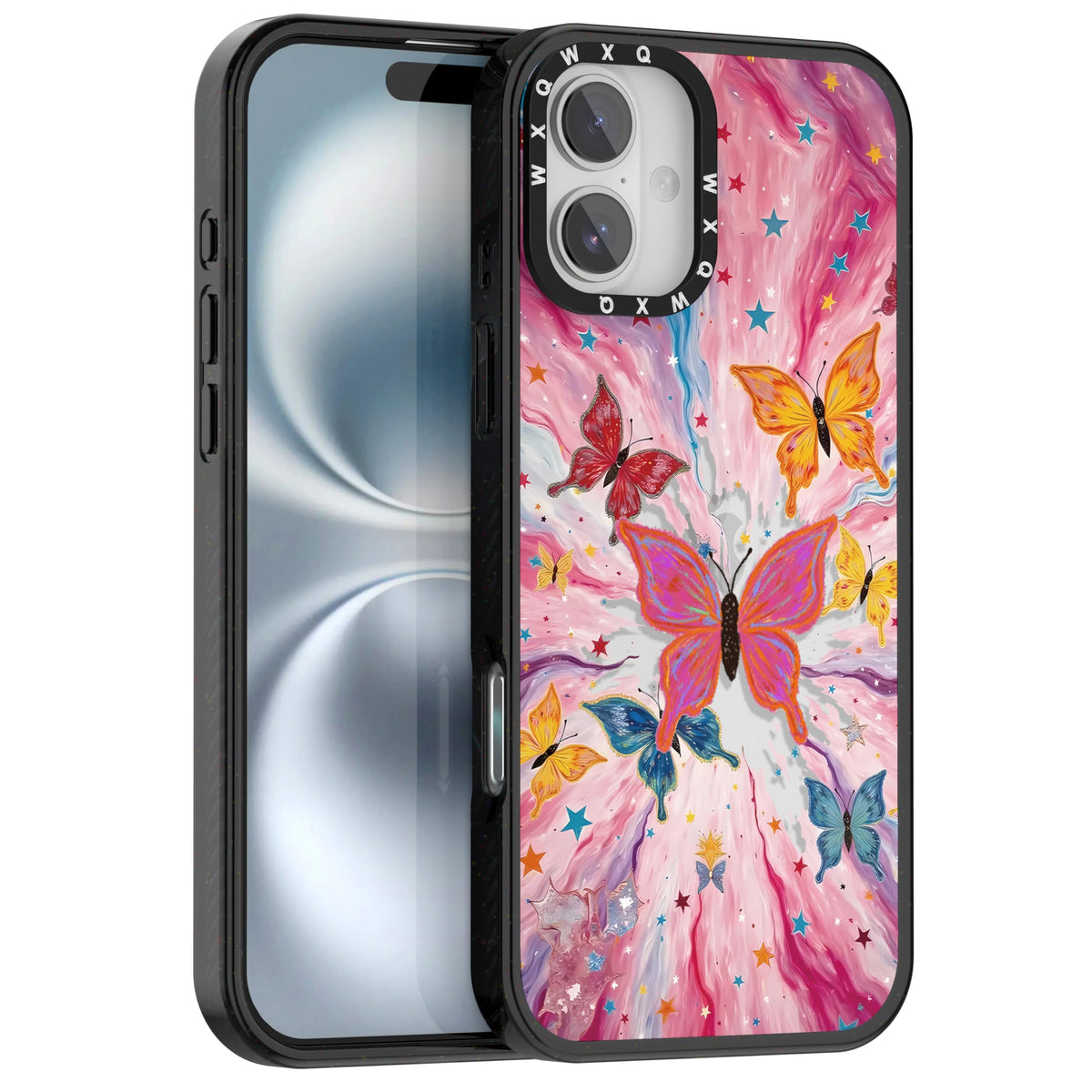 for iPhone 16 pro max Graffiti of Cartoon Animal Clear Phone Case | TPU+PC Premium Painted Anti-Drop Phone Case Superior Shock Absorption Military-Grade Drop Protection cover