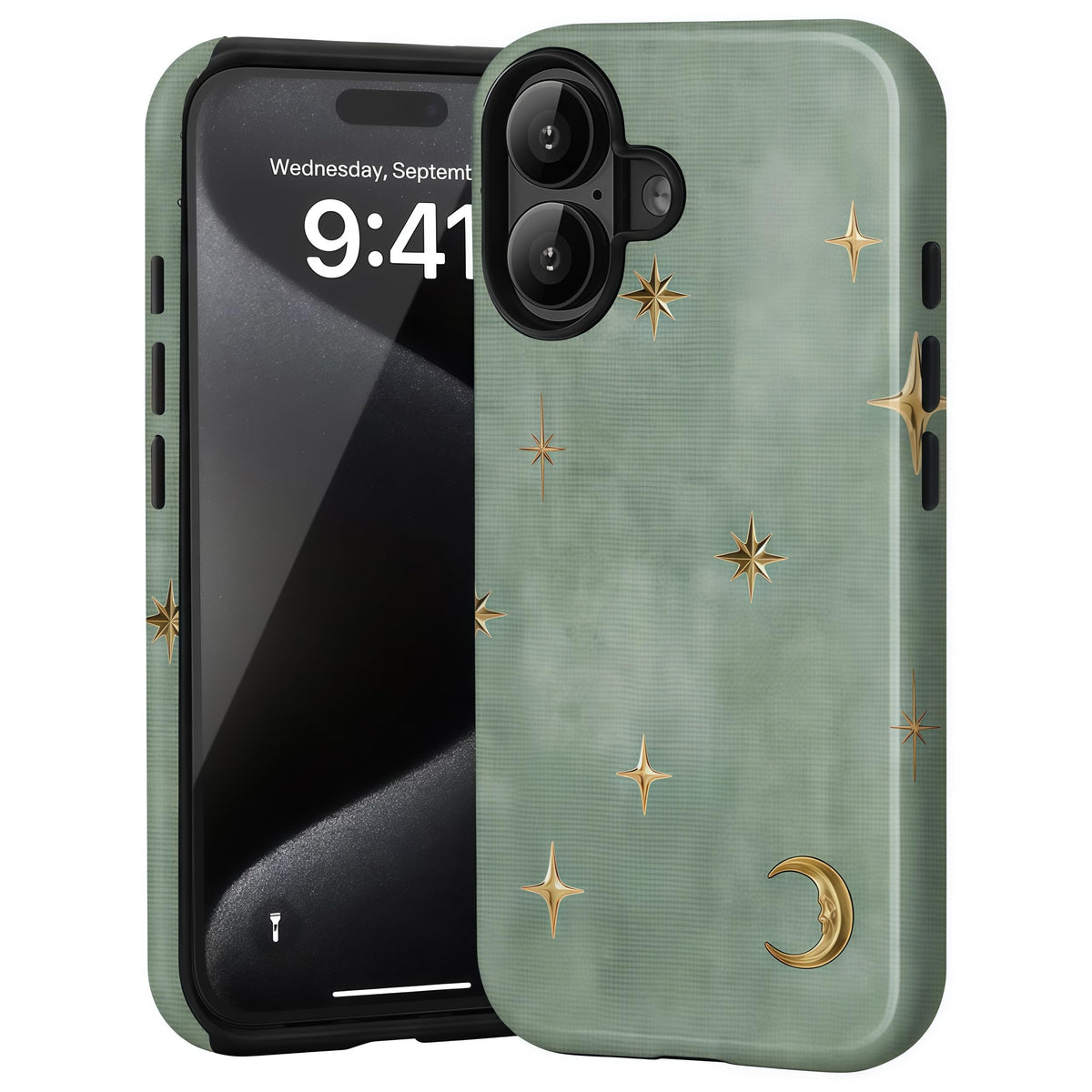 Candlelight Dinner Dog Case for iPhone 12/12 Pro | Hard Hybrid 2-Layer Design, Protective Scratch Resistant Cover for Women Girls