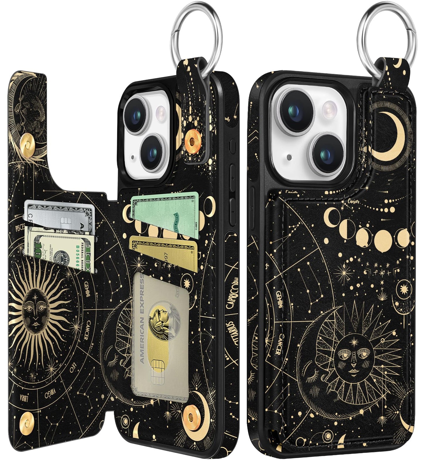 Shorogyt Compatible with iPhone 17 Pro Max Wallet Case with Card Holder - Cute Dog Lover Design Kickstand for Magnetic Clasp Back Flip Folio Leather Phone Covers for Women Men Girls