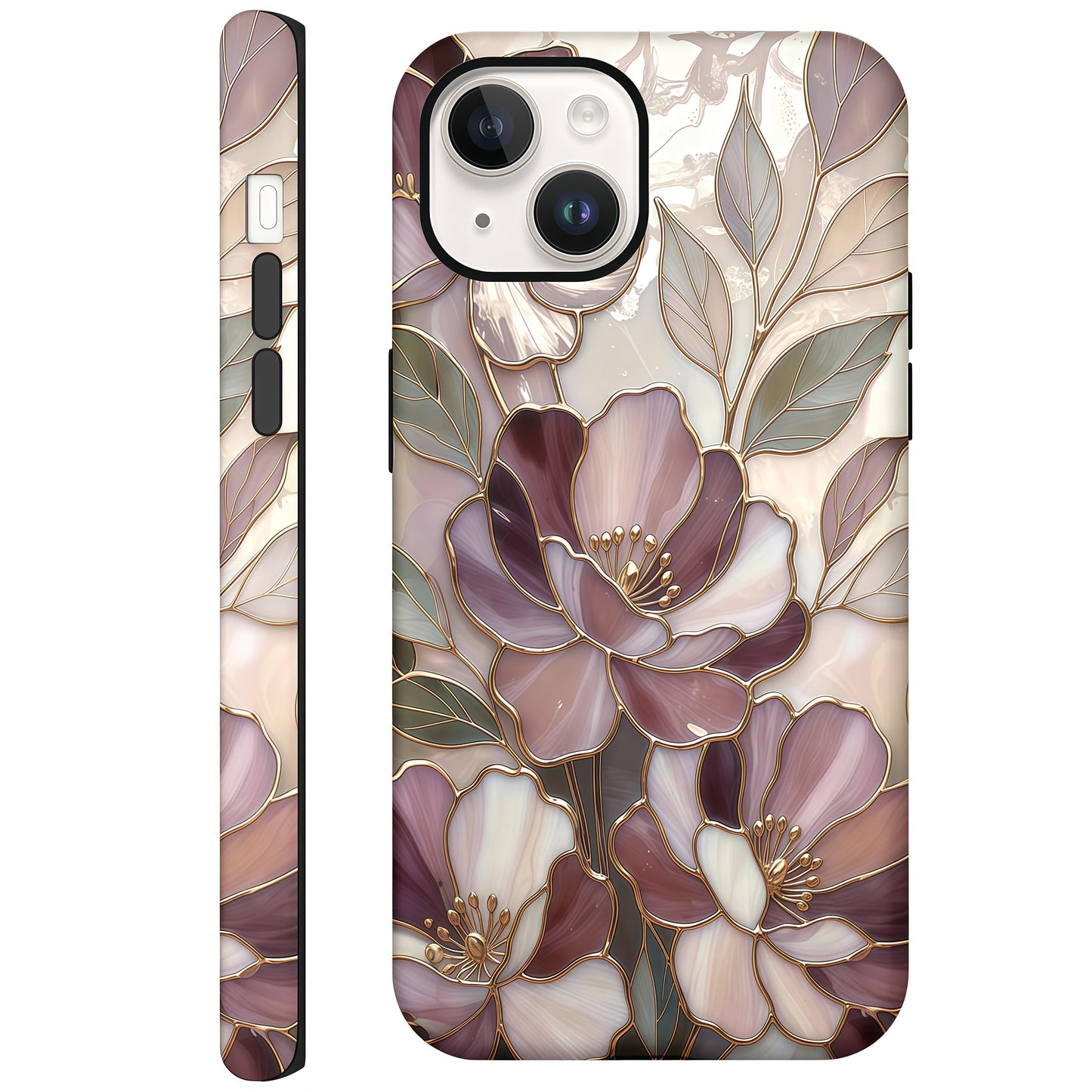 Candlelight Dinner Dog Case for iPhone 12/12 Pro | Hard Hybrid 2-Layer Design, Protective Scratch Resistant Cover for Women Girls