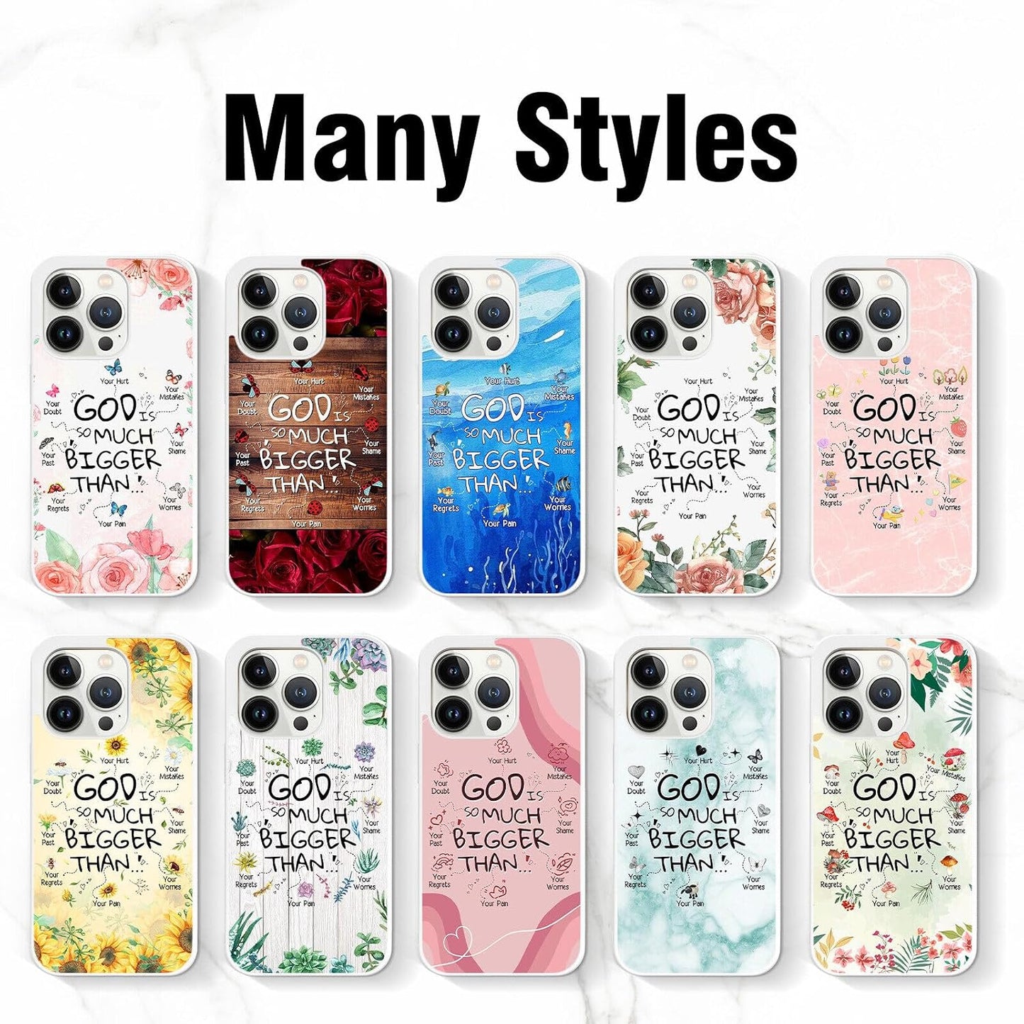 Cute Plant Lover Phone Cases for iPhone 11 12 13 14 15 16 17 Pro Max Plus Mini X 7 8 SE| for Samsung Galaxy A17 A25 A26 A33 A35 A36 | Christian Print Cover Case
