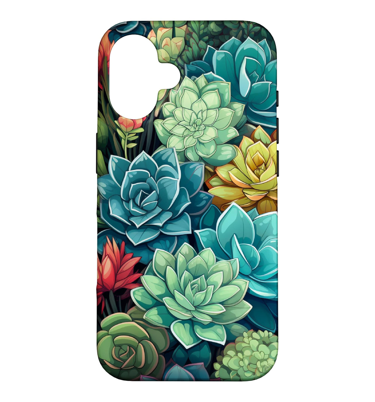 Succulent Plant Botanical Green Floral Pattern Flower Cactus Case for iPhone Air