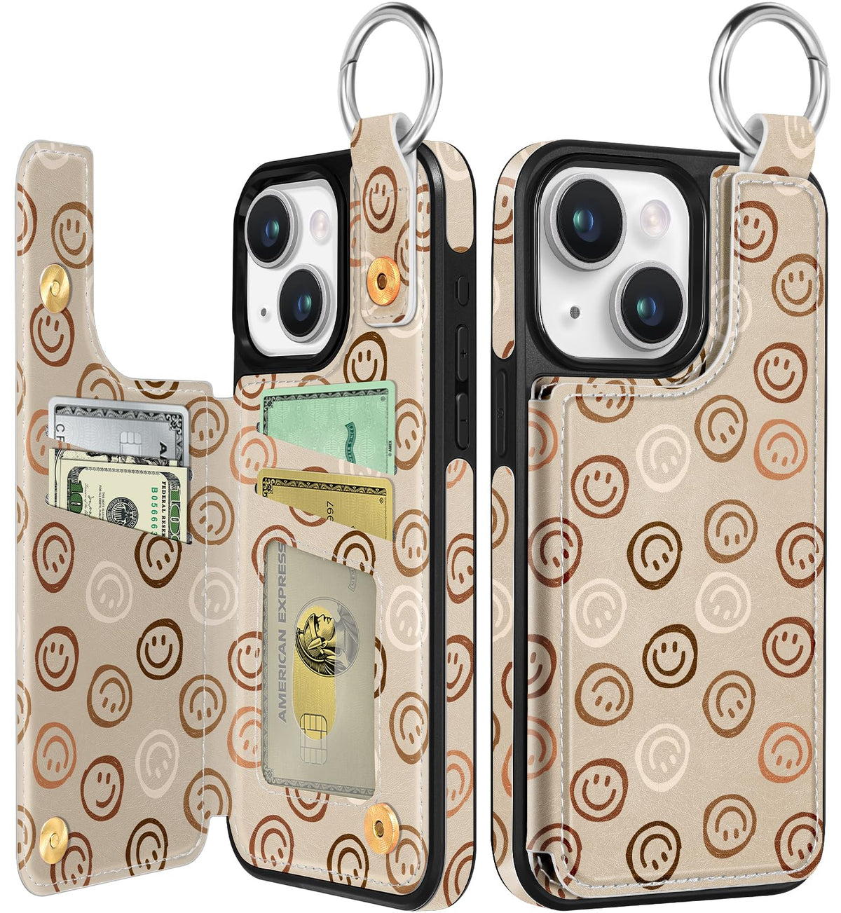Shorogyt Compatible with iPhone 17 Pro Max Wallet Case with Card Holder - Cute Dog Lover Design Kickstand for Magnetic Clasp Back Flip Folio Leather Phone Covers for Women Men Girls