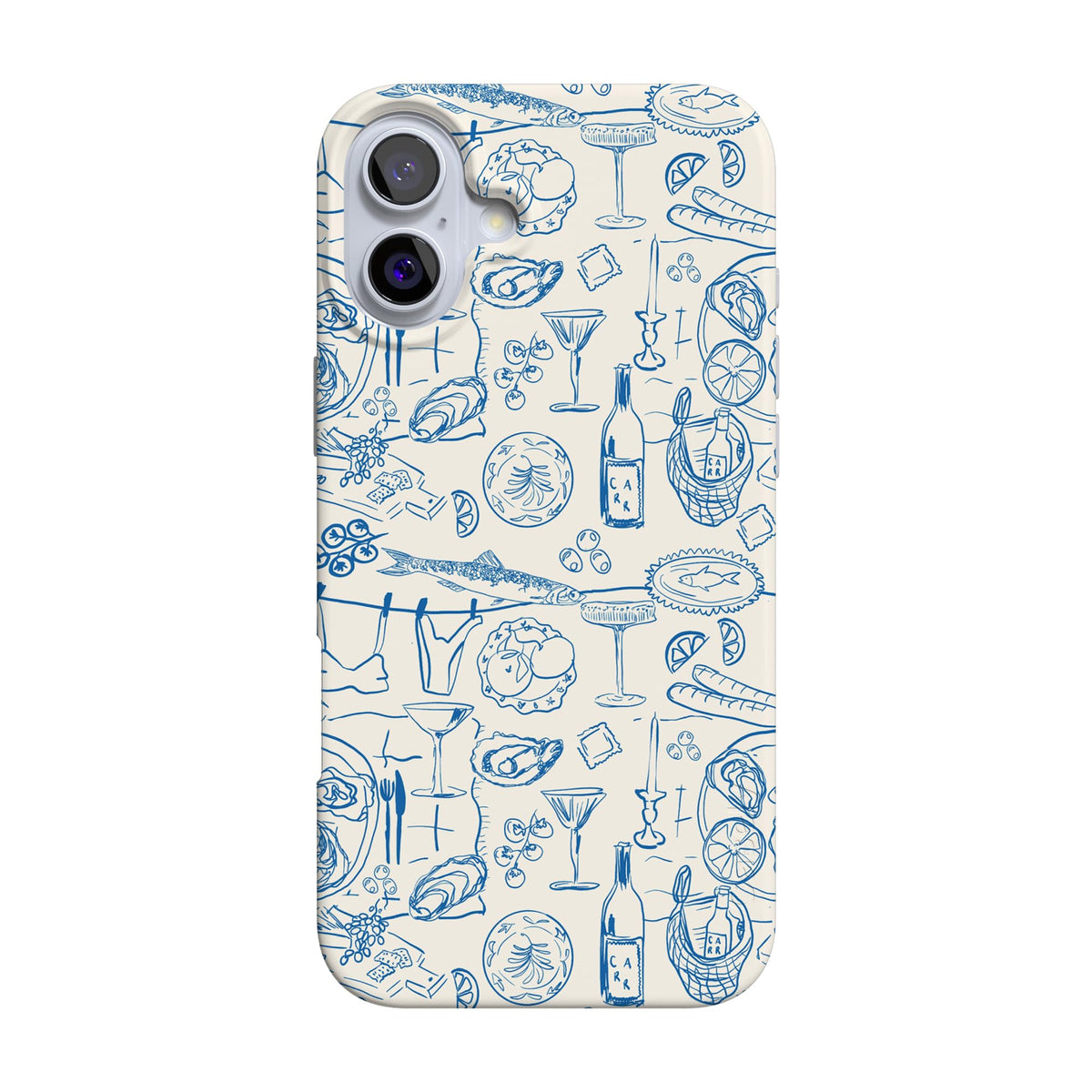 Casely iPhone 16 Case | Chateau Pups | French Dog | Compatible with MagSafe | Classic Ultra Slim Design