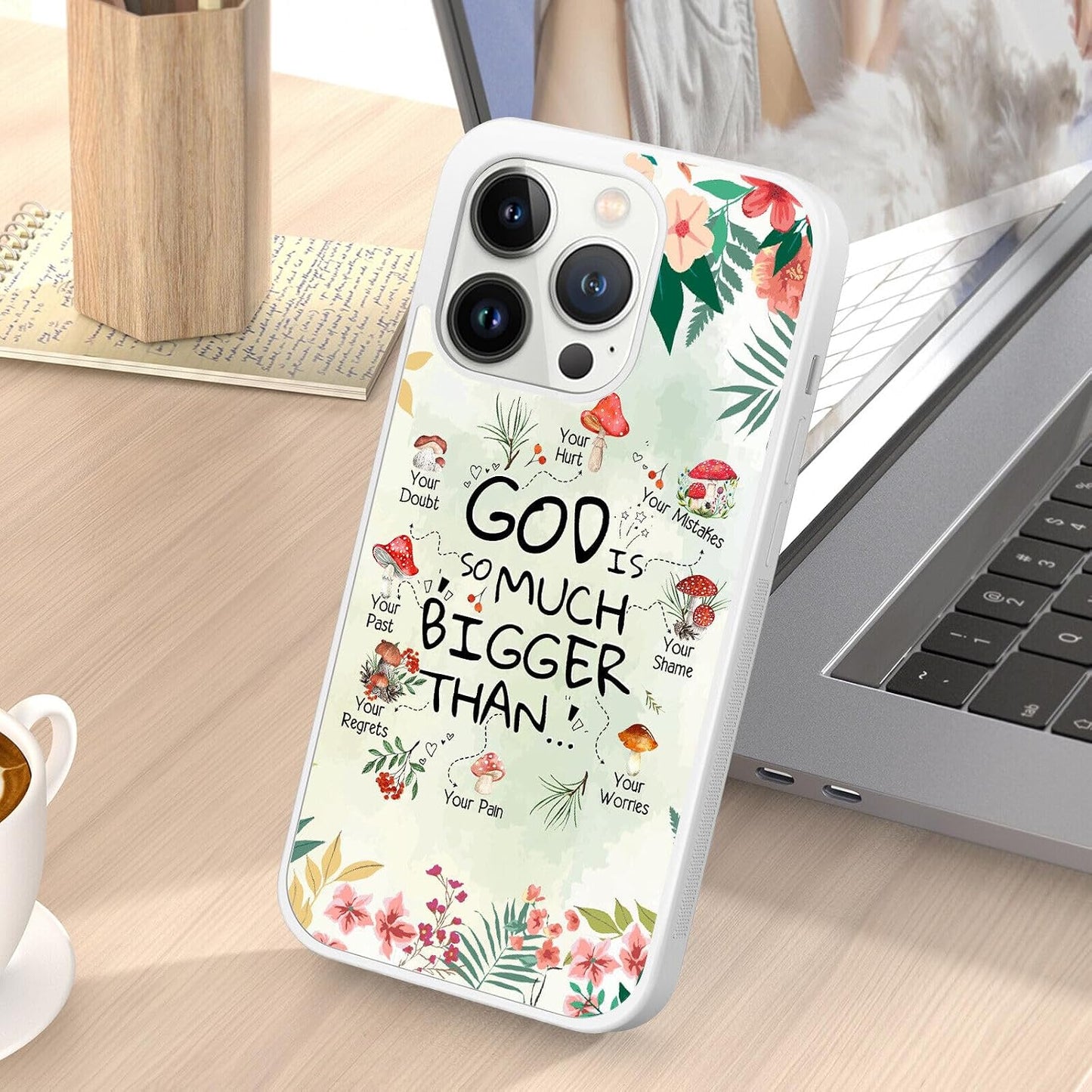 Cute Plant Lover Phone Cases for iPhone 11 12 13 14 15 16 17 Pro Max Plus Mini X 7 8 SE| for Samsung Galaxy A17 A25 A26 A33 A35 A36 | Christian Print Cover Case