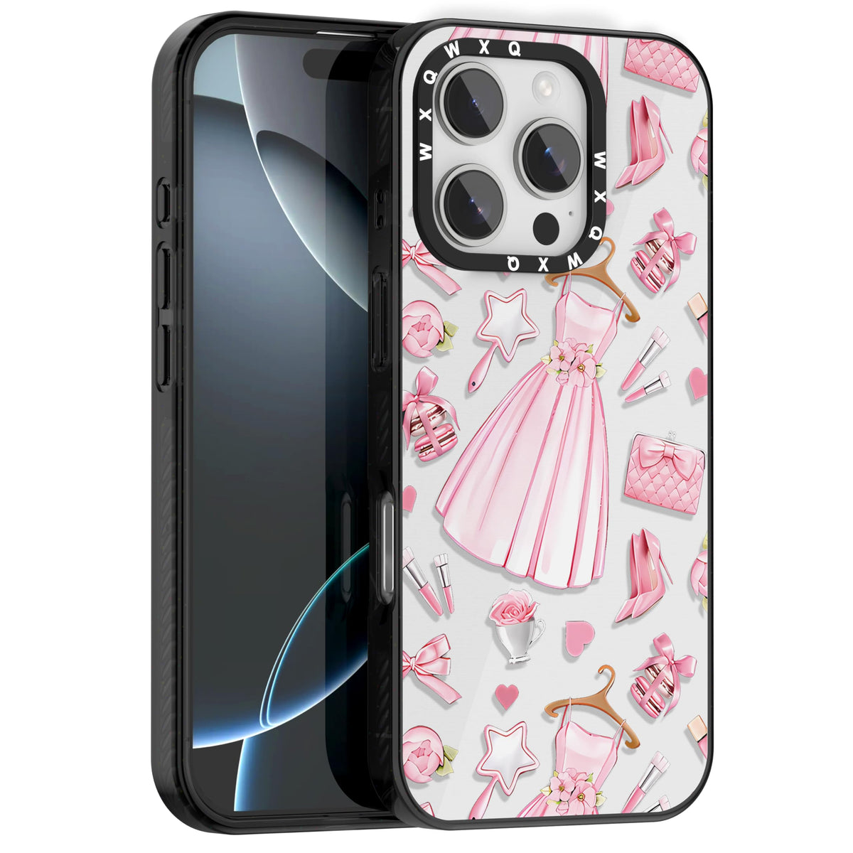 for iPhone 16 pro max Graffiti of Cartoon Animal Clear Phone Case | TPU+PC Premium Painted Anti-Drop Phone Case Superior Shock Absorption Military-Grade Drop Protection cover