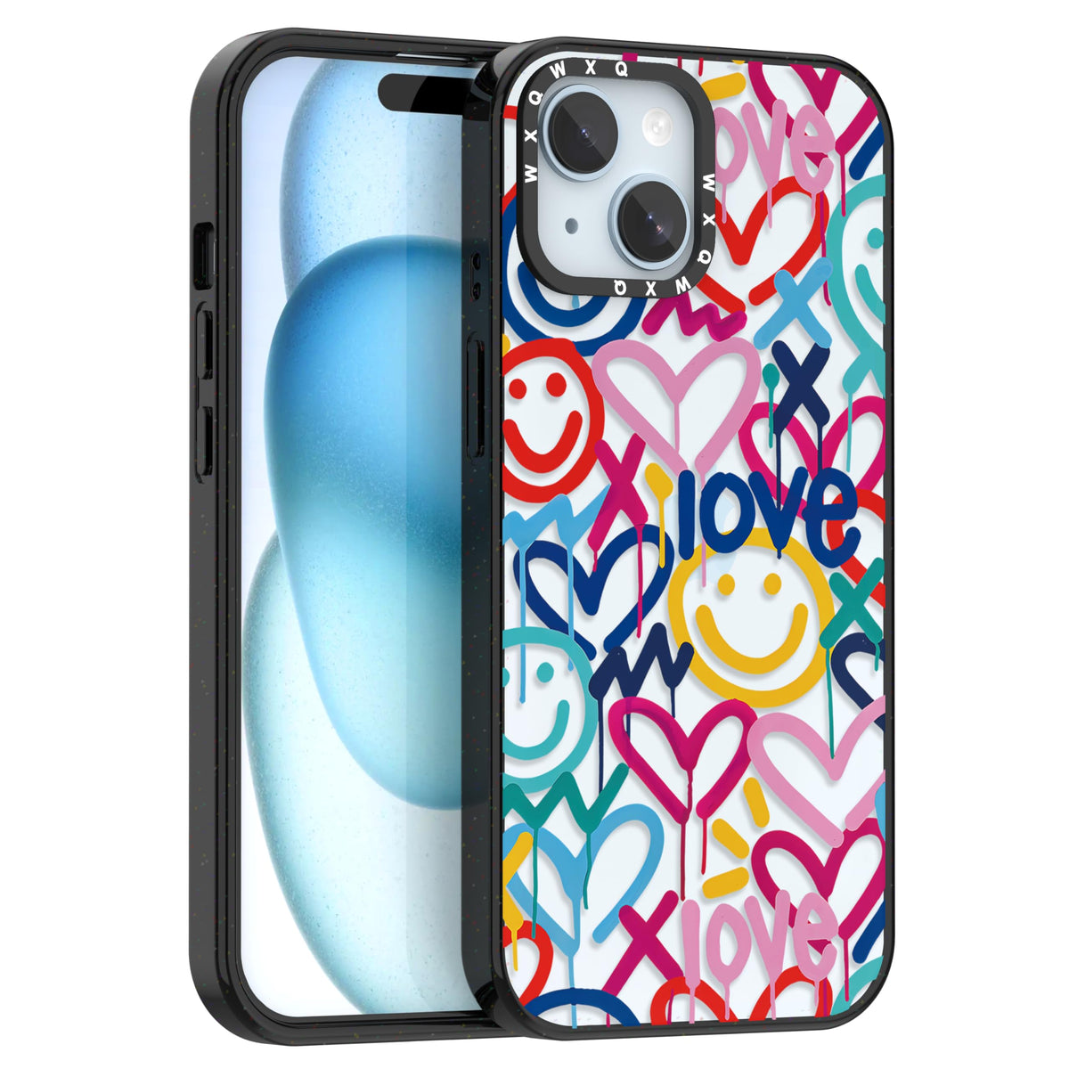 for iPhone 16 pro max Graffiti of Cartoon Animal Clear Phone Case | TPU+PC Premium Painted Anti-Drop Phone Case Superior Shock Absorption Military-Grade Drop Protection cover