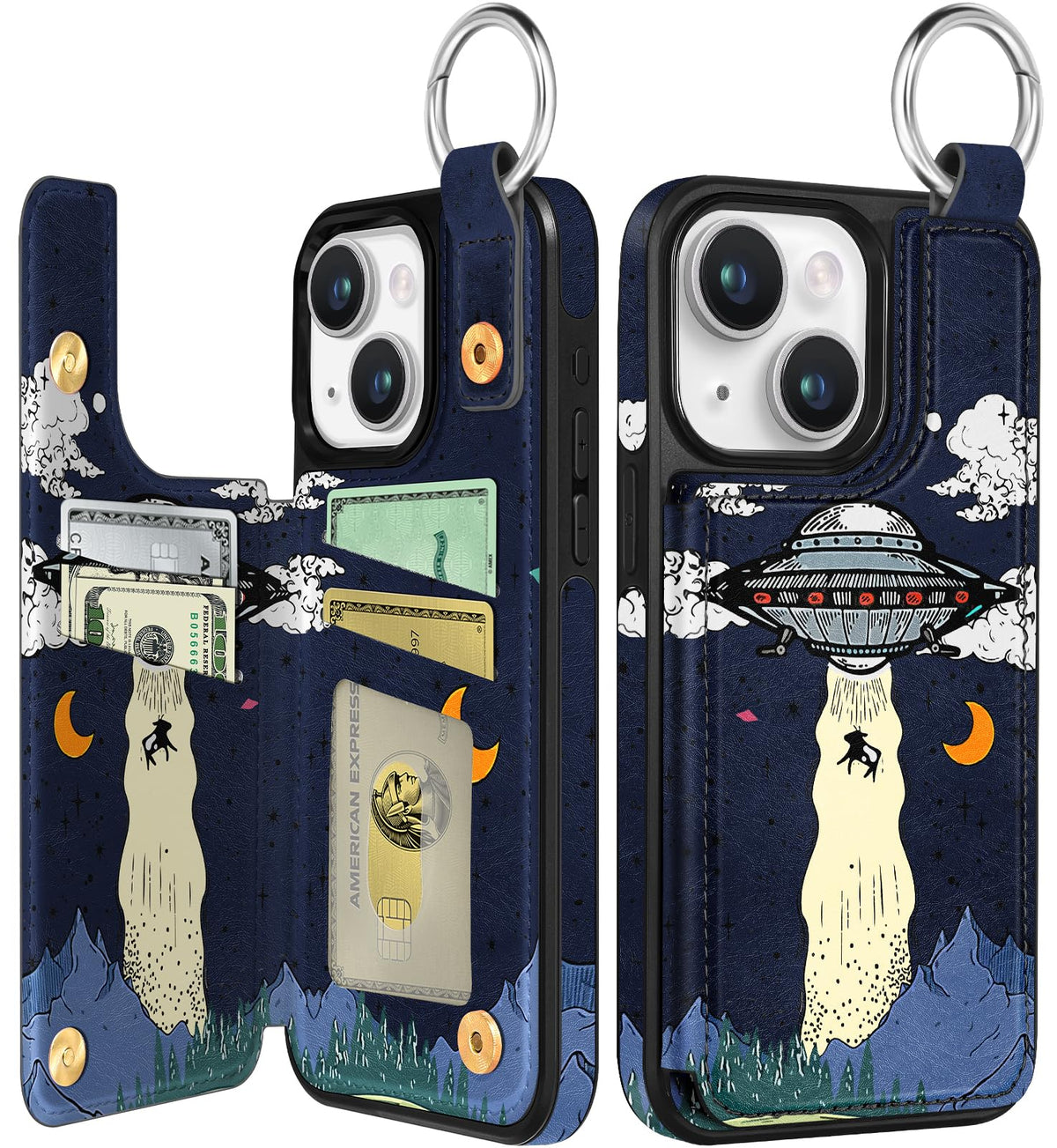 Shorogyt Compatible with iPhone 17 Pro Max Wallet Case with Card Holder - Cute Dog Lover Design Kickstand for Magnetic Clasp Back Flip Folio Leather Phone Covers for Women Men Girls