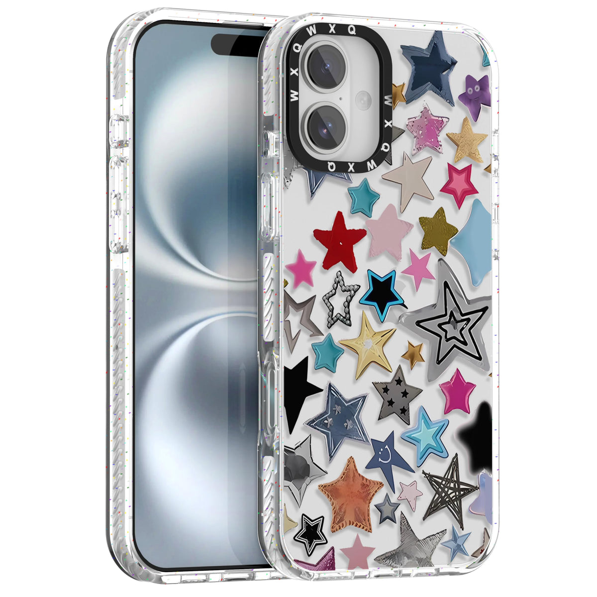 for iPhone 16 pro max Graffiti of Cartoon Animal Clear Phone Case | TPU+PC Premium Painted Anti-Drop Phone Case Superior Shock Absorption Military-Grade Drop Protection cover